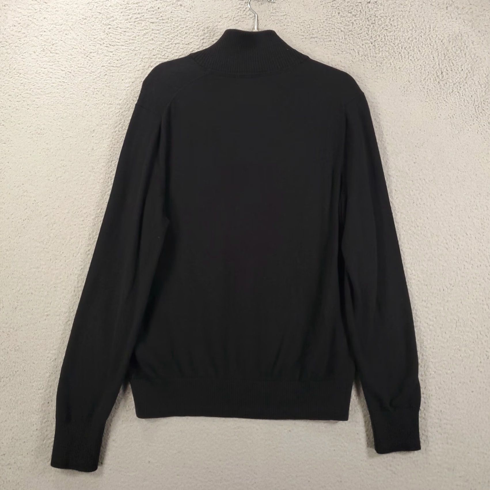 Banana Republic Banana Republic Sweater Mens Large Black 1/4 Zip Turtle Neck Pockets Pullover Size US L / EU 52-54 / 3 - 7 Thumbnail