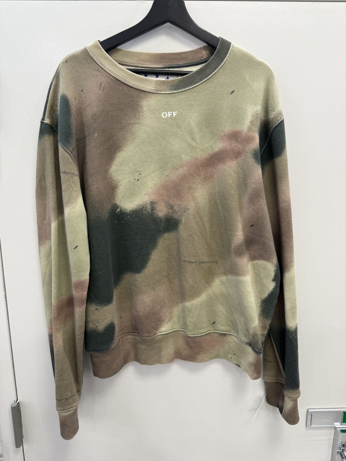 Off-White Off-White Camo Crewneck Size US L / EU 52-54 / 3 - 1 Thumbnail