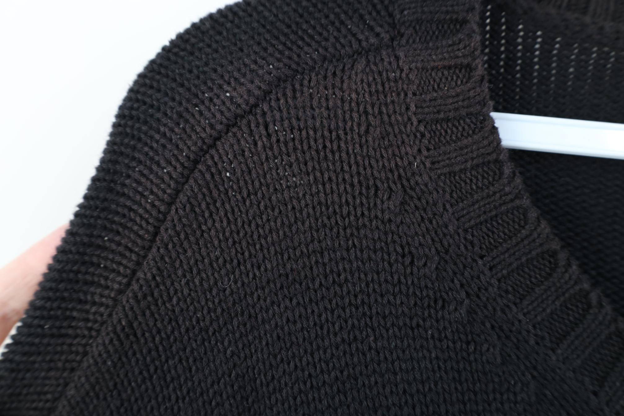 Polo Ralph Lauren Deadstock Vintage 90s Ralph Lauren Cotton Knit Sweater Black Size US XXL / EU 58 / 5 - 6 Thumbnail