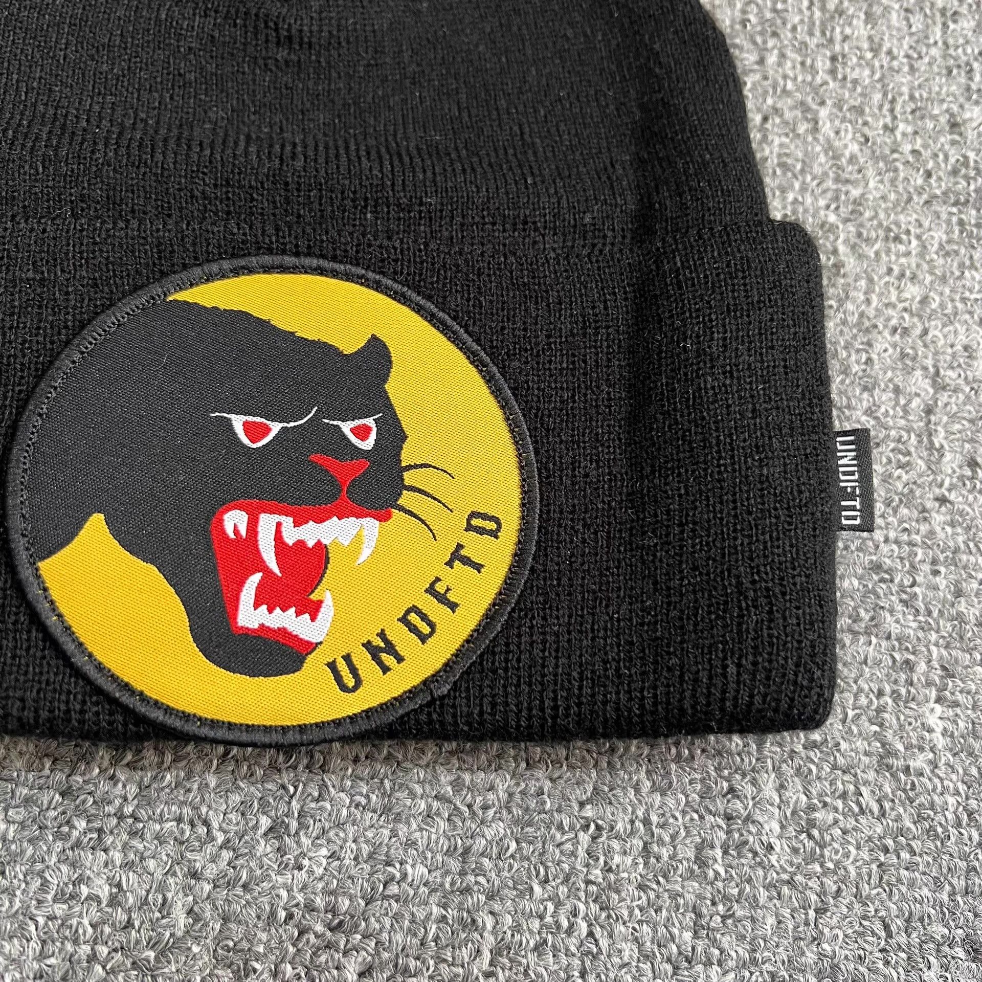 Undefeated Undefeated Big Leopard Head Embroidered Knitted Beanie Q7 Size ONE SIZE - 5 Thumbnail
