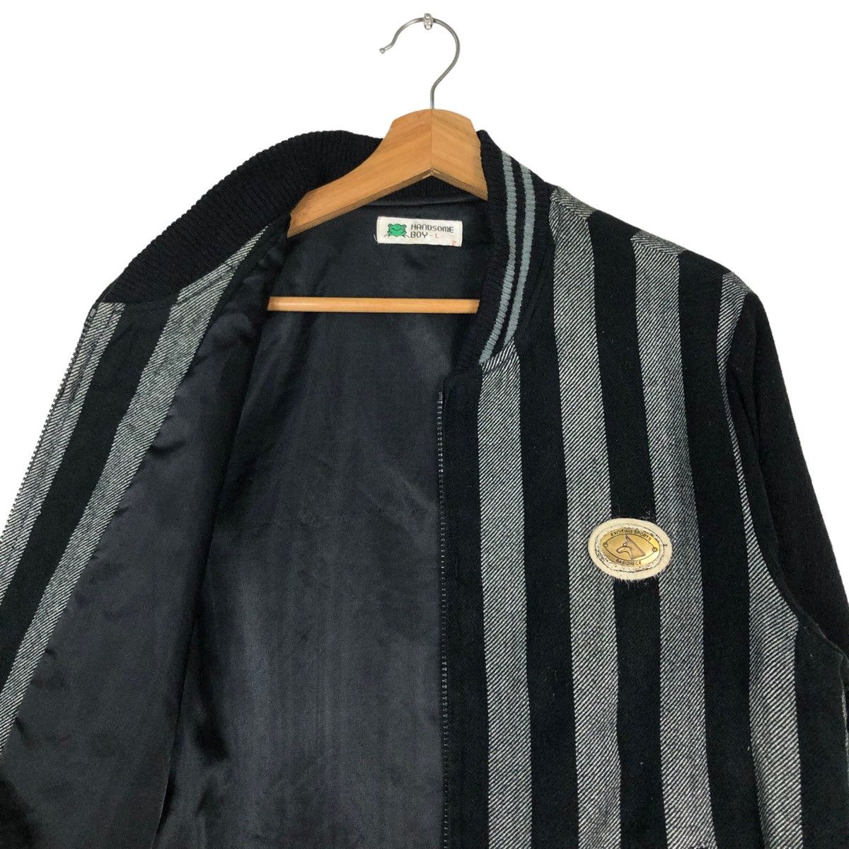 Hysteric Glamour 🔥VINTAGE BOMBER JACKET STRIPED HANDSOMEBOY JAPAN Size US S / EU 44-46 / 1 - 12 Thumbnail