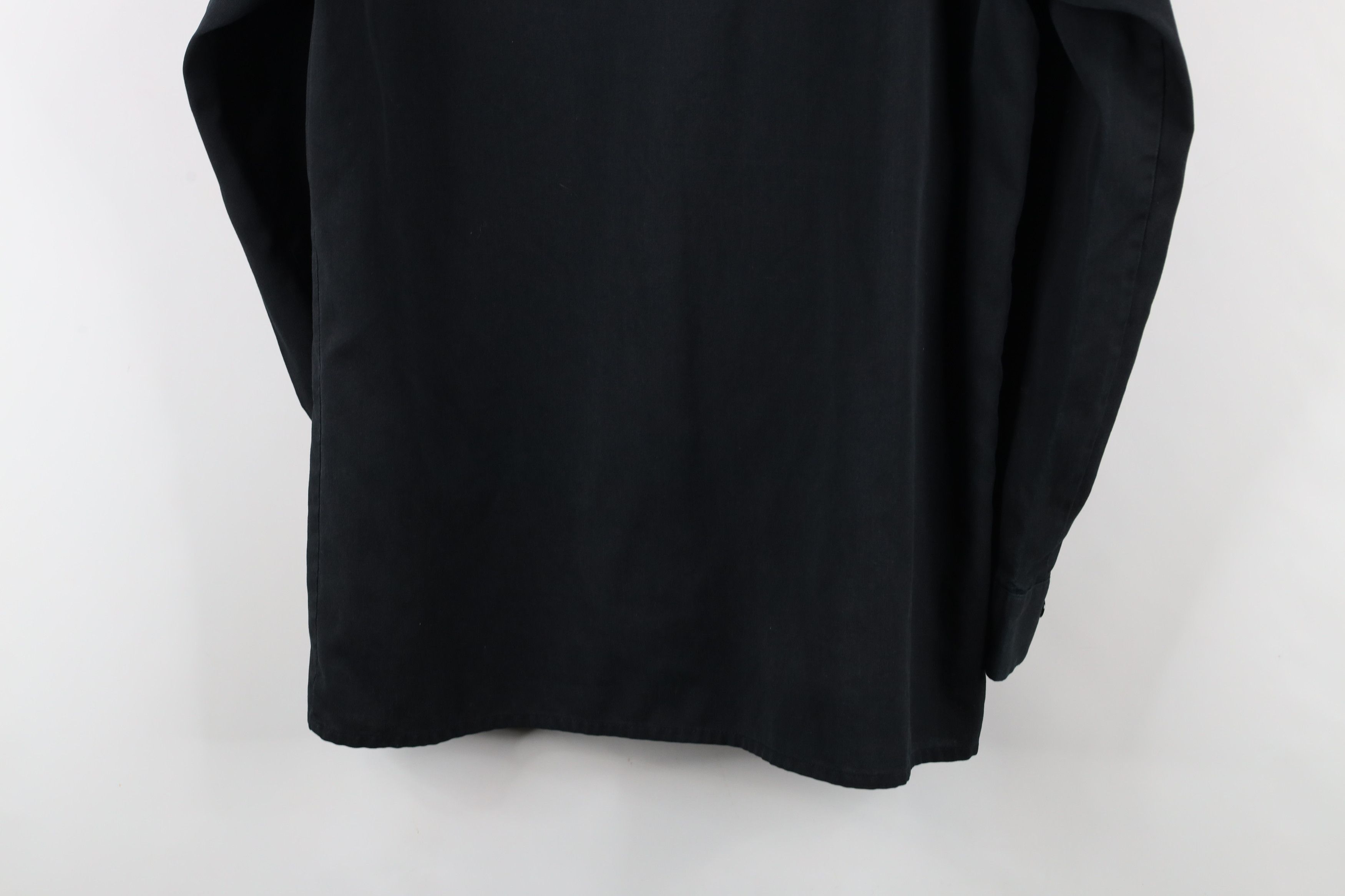Dickies × Vintage Vintage 90s Dickies Thrashed Workwear Button Shirt Black USA Size US M / EU 48-50 / 2 - 13 Thumbnail