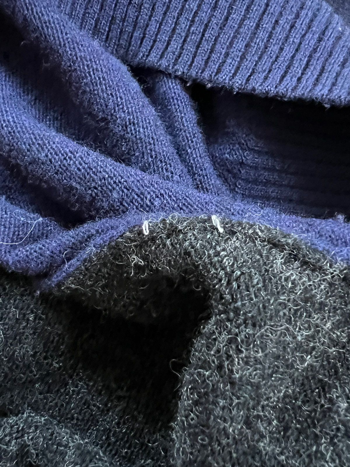 Comme des Garcons Homme Vintage Comme des Garçons Homme Tricolour Wool Jumper Size US M / EU 48-50 / 2 - 12 Thumbnail