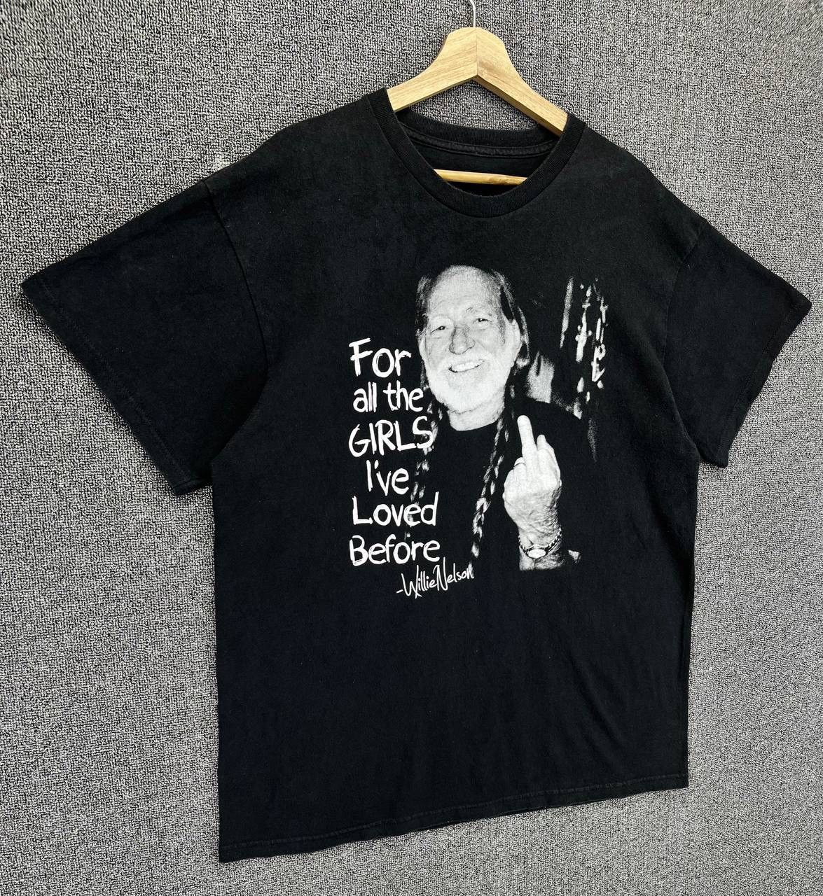 Band Tees Vintage Willie Nelson Punk Rock Band Tees T Shirts Size US M / EU 48-50 / 2 - 2 Thumbnail