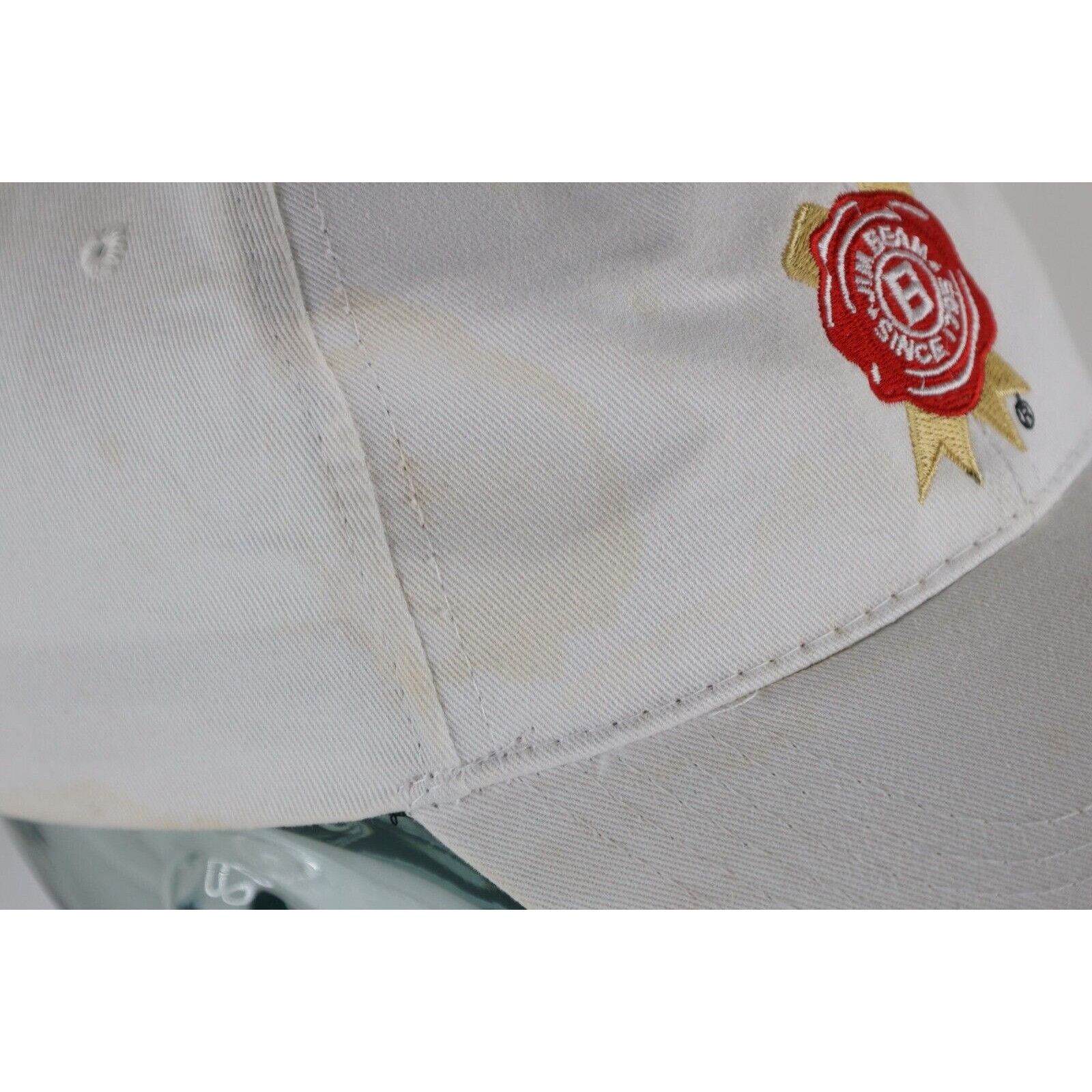 Vintage Vintage Distressed Jim Beam Whiskey Bourbon Strapback Hat Size ONE SIZE - 4 Thumbnail