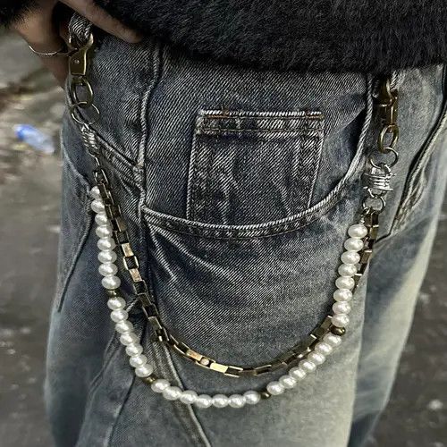 Other 907Double Layer Pearl & Gold Wallet Chain Size ONE SIZE - 3 Thumbnail