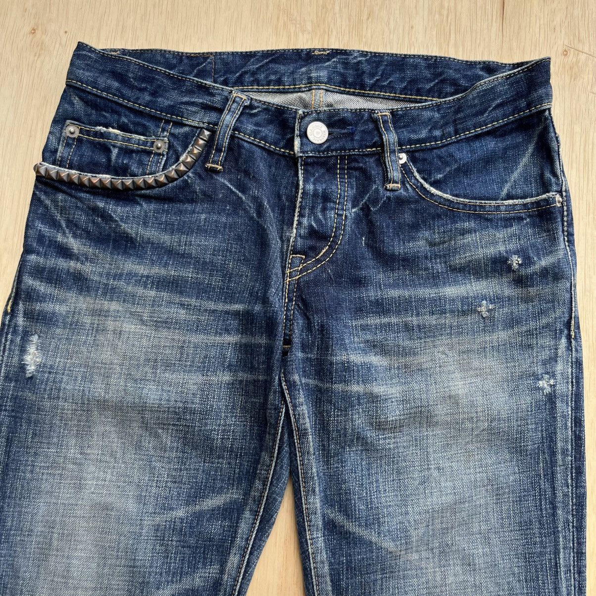 Hysteric Glamour HYSTERIC GLAMOUR VINTAGE DENIM DISTRESSED JAPANESE BRAND Size US 29 - 2 Thumbnail