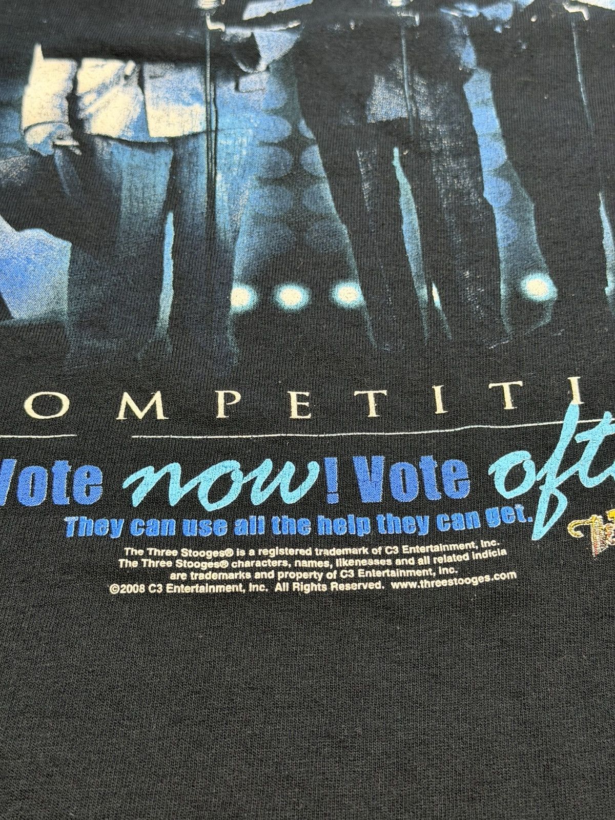 Gildan Y2K Three Stooges American Idol Parody American Stooge Tee Size US XL / EU 56 / 4 - 5 Thumbnail