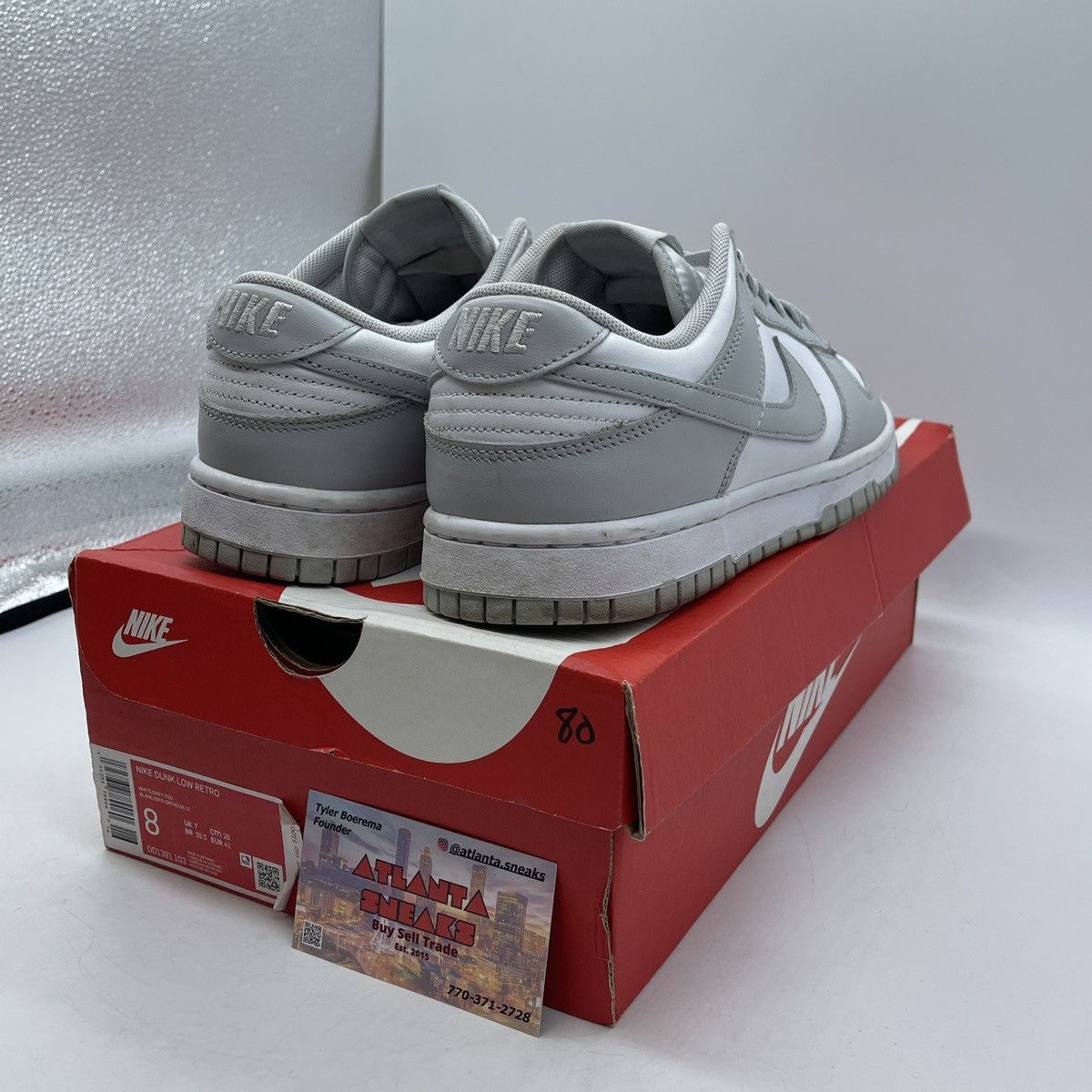Nike Dunk low grey fog Size US 8 / EU 41 - 5 Thumbnail