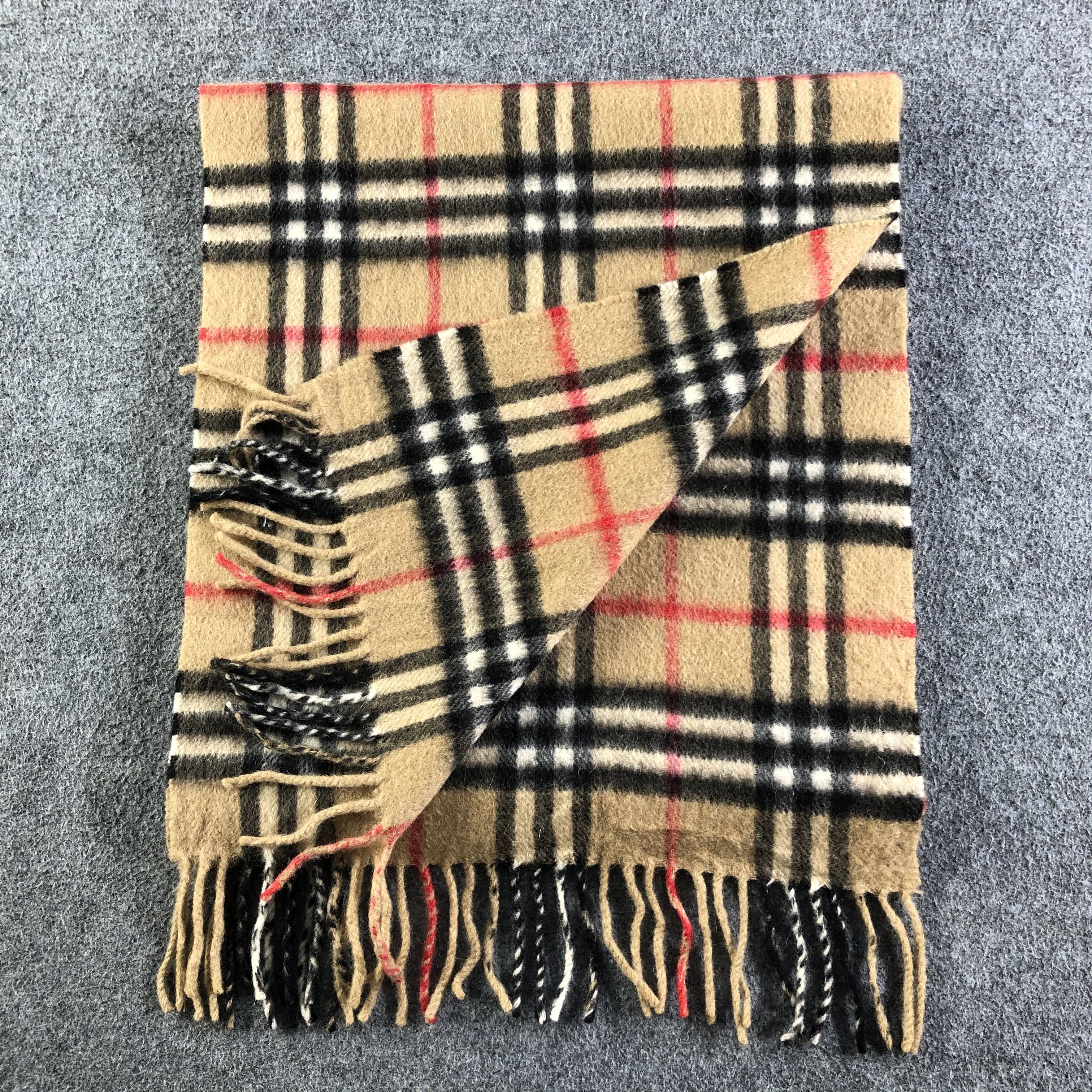 Burberry Burberrys Cashmere Scarf / Muffler / Neckwear P104 Size ONE SIZE - 5 Thumbnail