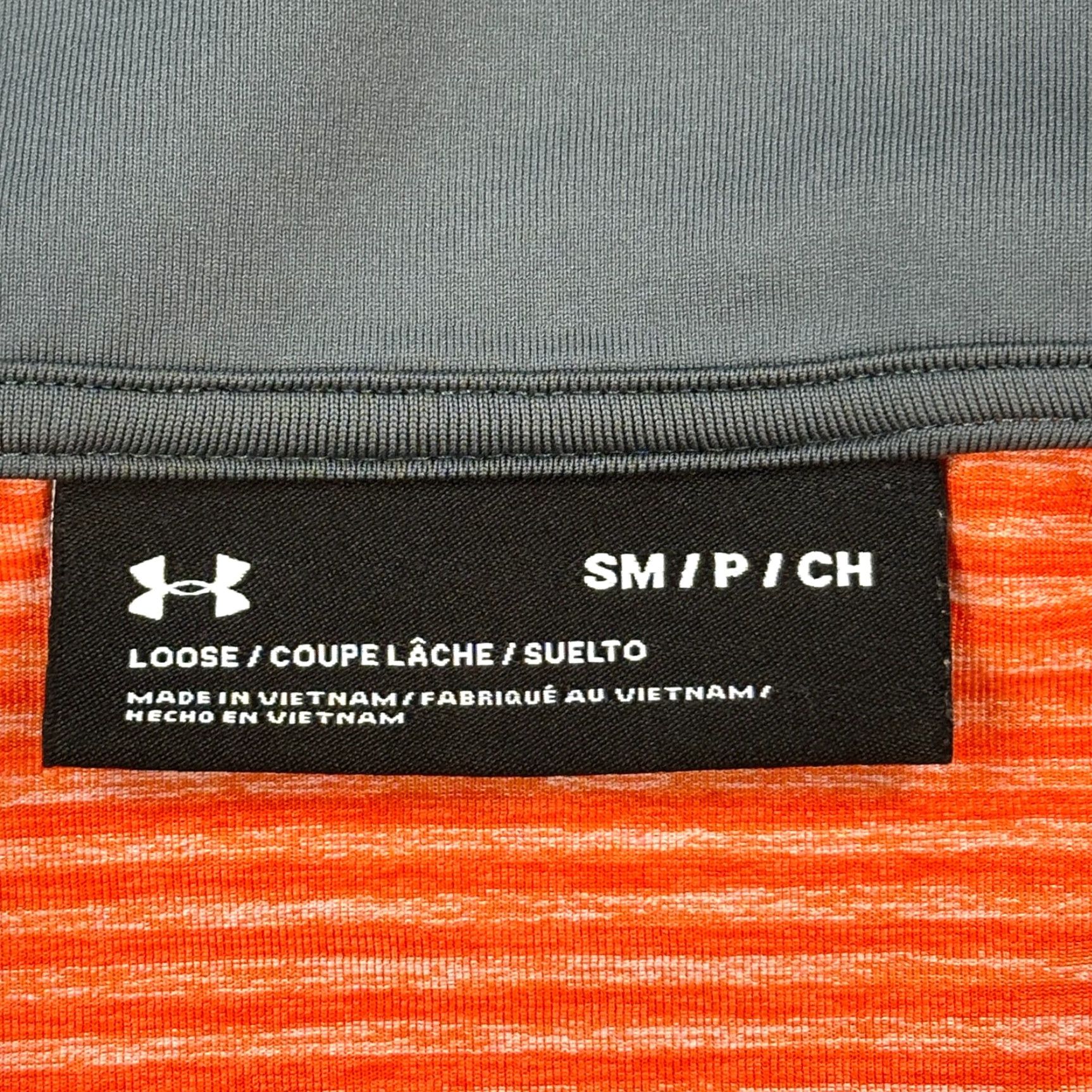 Under Armour Under Armour Pullover Mens Small Orange Stripe 1/4 Zip Performance Stretch Golf Shirt Mens Small Orange Stripe 1/4 Zip Performance Stretch Golf Size US S / EU 44-46 / 1 - 5 Thumbnail