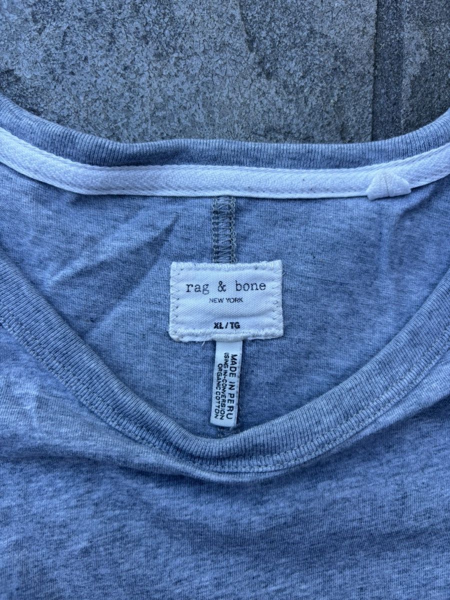 Rag & Bone RAG & BONE GREY SINGLE-STICH TEE XL Size US XL / EU 56 / 4 - 4 Thumbnail