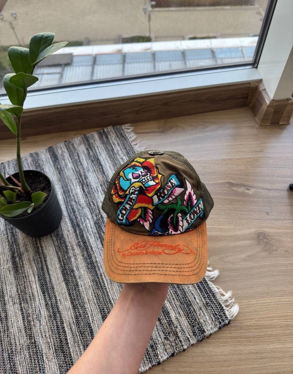 Christian Audigier × Ed Hardy Ed Hardy By Christian Audigier Skull logo Y2K Cap Size ONE SIZE - 1 Thumbnail