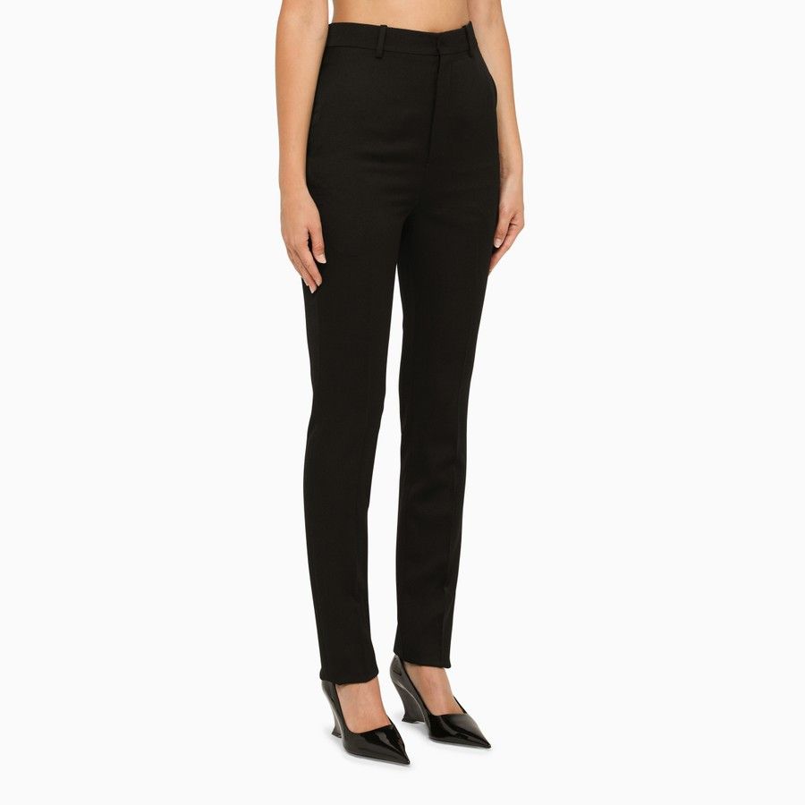 Saint Laurent Paris o1d2blof0924 Trousers in Black Size 28" / US 6 / IT 42 - 4 Thumbnail