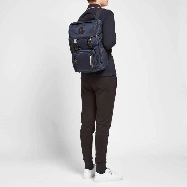 Moncler Moncler Chute Patch Logo Backpack Navy Blue + Bag Size ONE SIZE - 9 Thumbnail