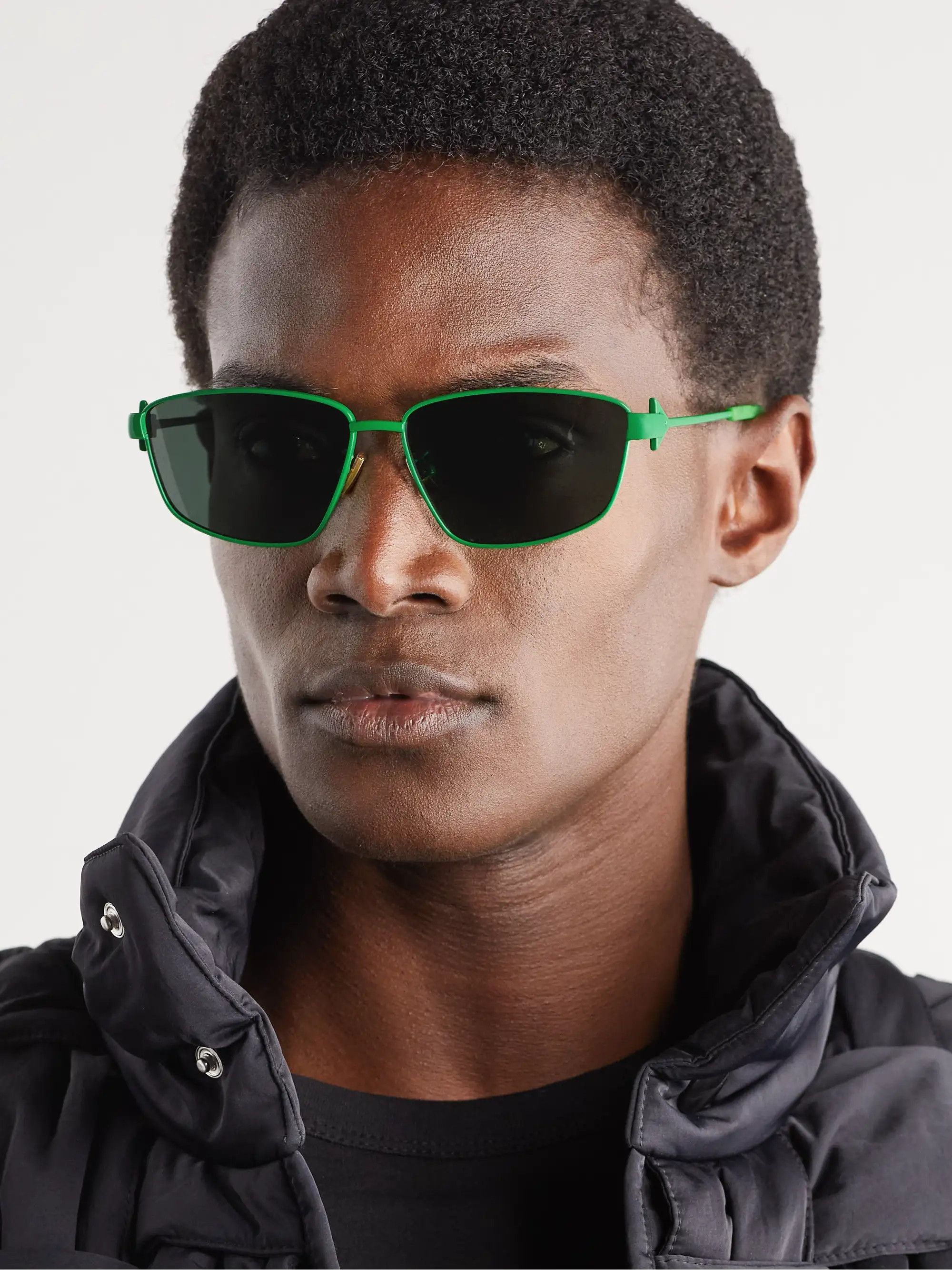 Bottega Veneta metal sunglasses green Size ONE SIZE - 4 Thumbnail