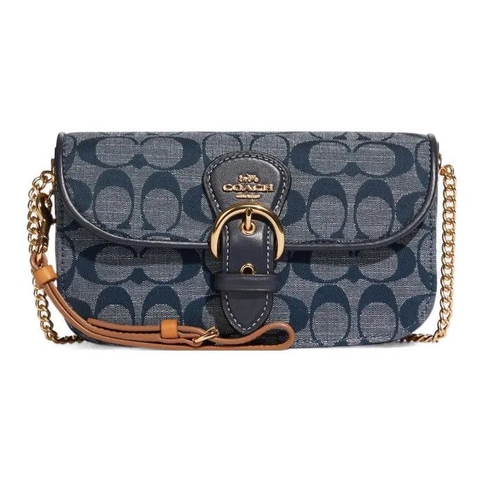 Coach Kleo Denim Crossbody In Signature Chambray