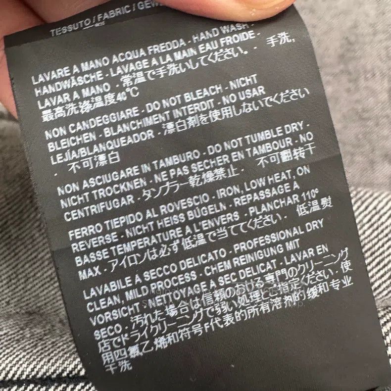 Balenciaga Balenciaga Black and Gray Collar Embroidered Logo Destroye Size XS / US 0-2 / IT 36-38 - 6 Thumbnail