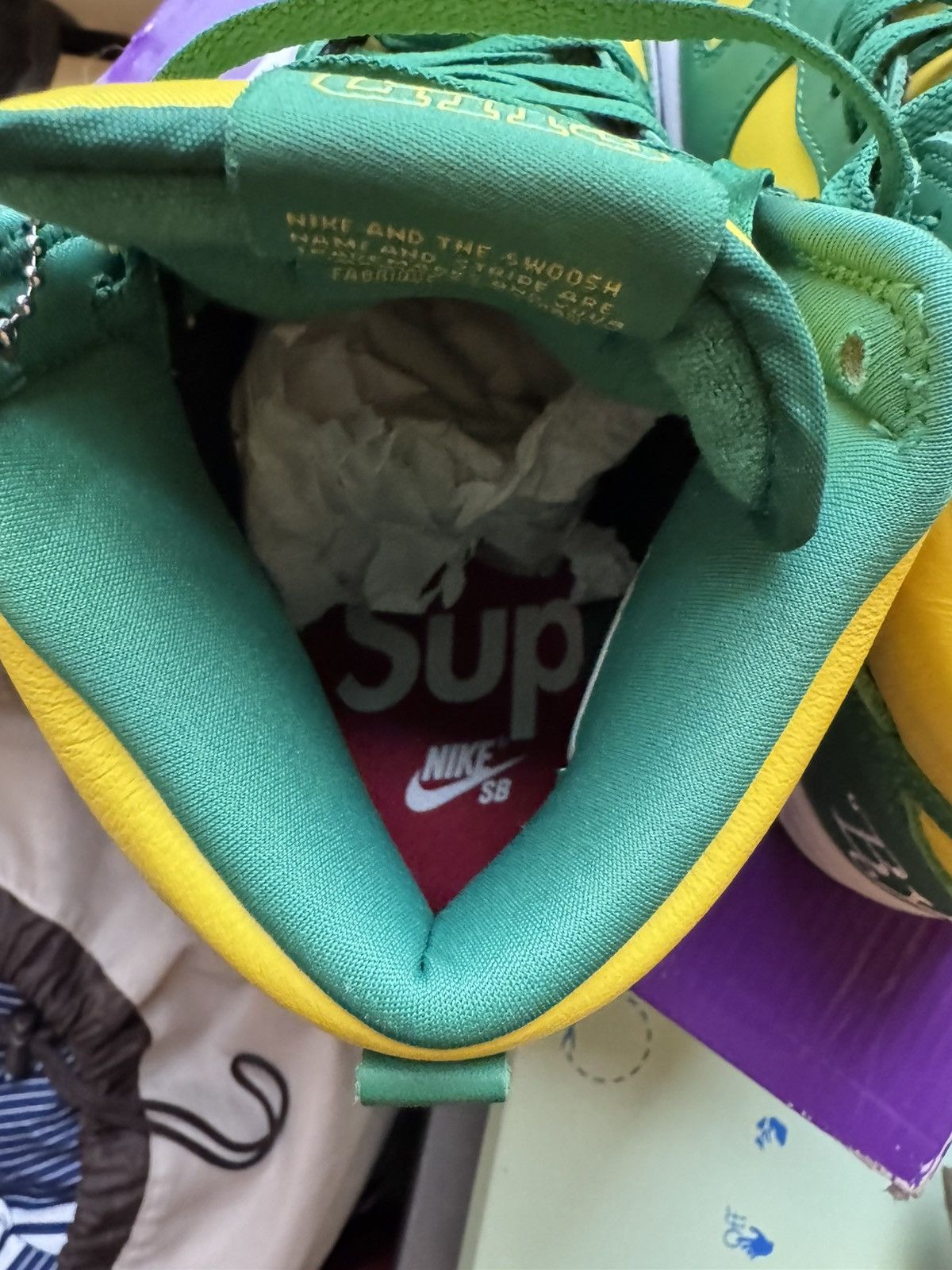 Jordan Brand Supreme x Nike dunks By Any Means Brazil Size US 6.5 / EU 39-40 - 3 Thumbnail