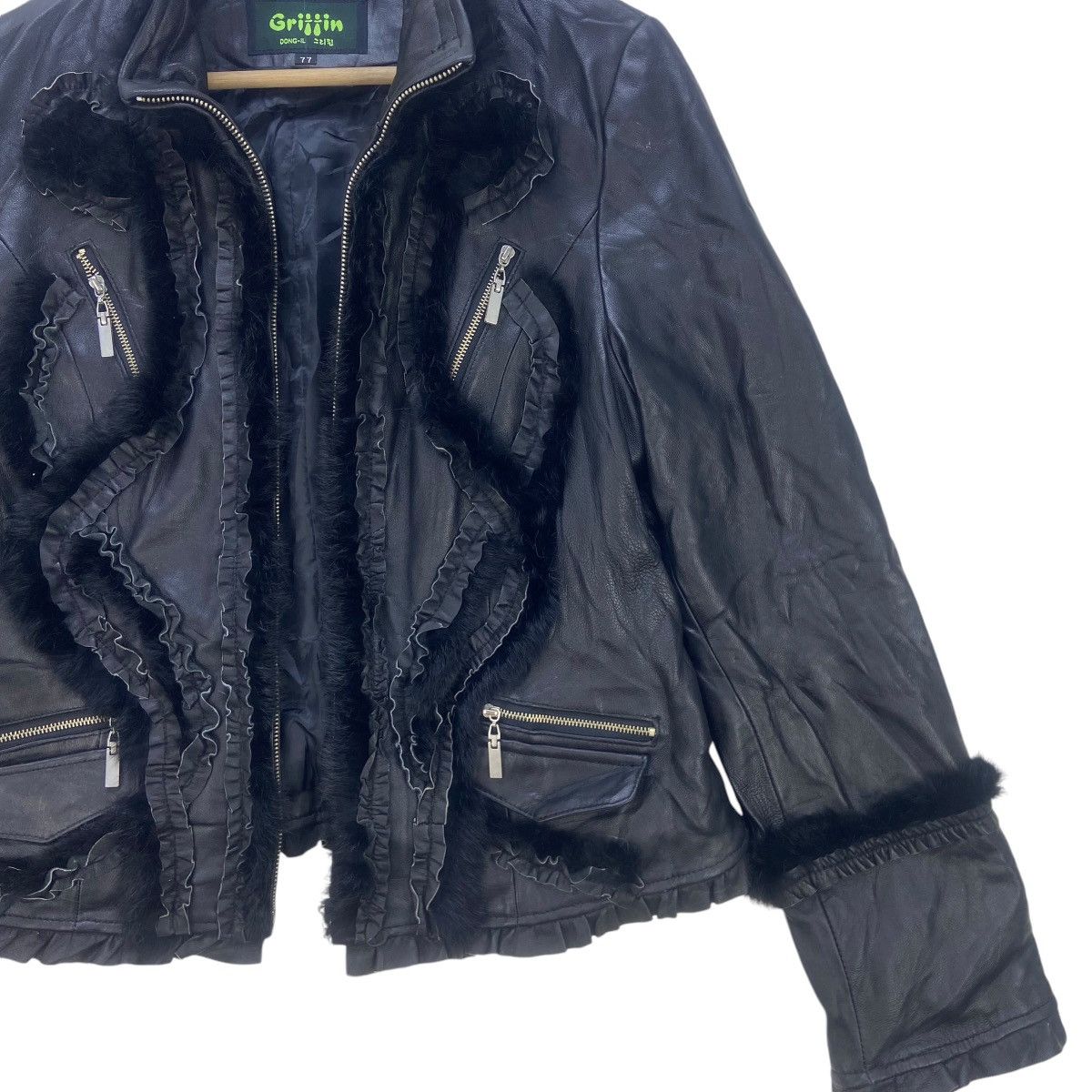 Griffin Griffin Sheepskin Leather Fur Lapin Jacket Size S / US 4 / IT 40 - 4 Thumbnail