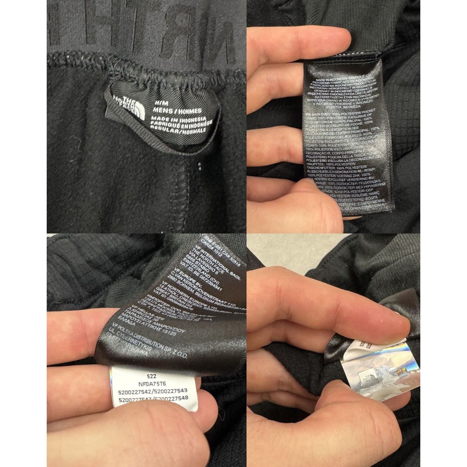 The North Face The North Face Men's Black Fleece Lined Tappered Sweatpant M Size US 30 / EU 46 - 2 Thumbnail