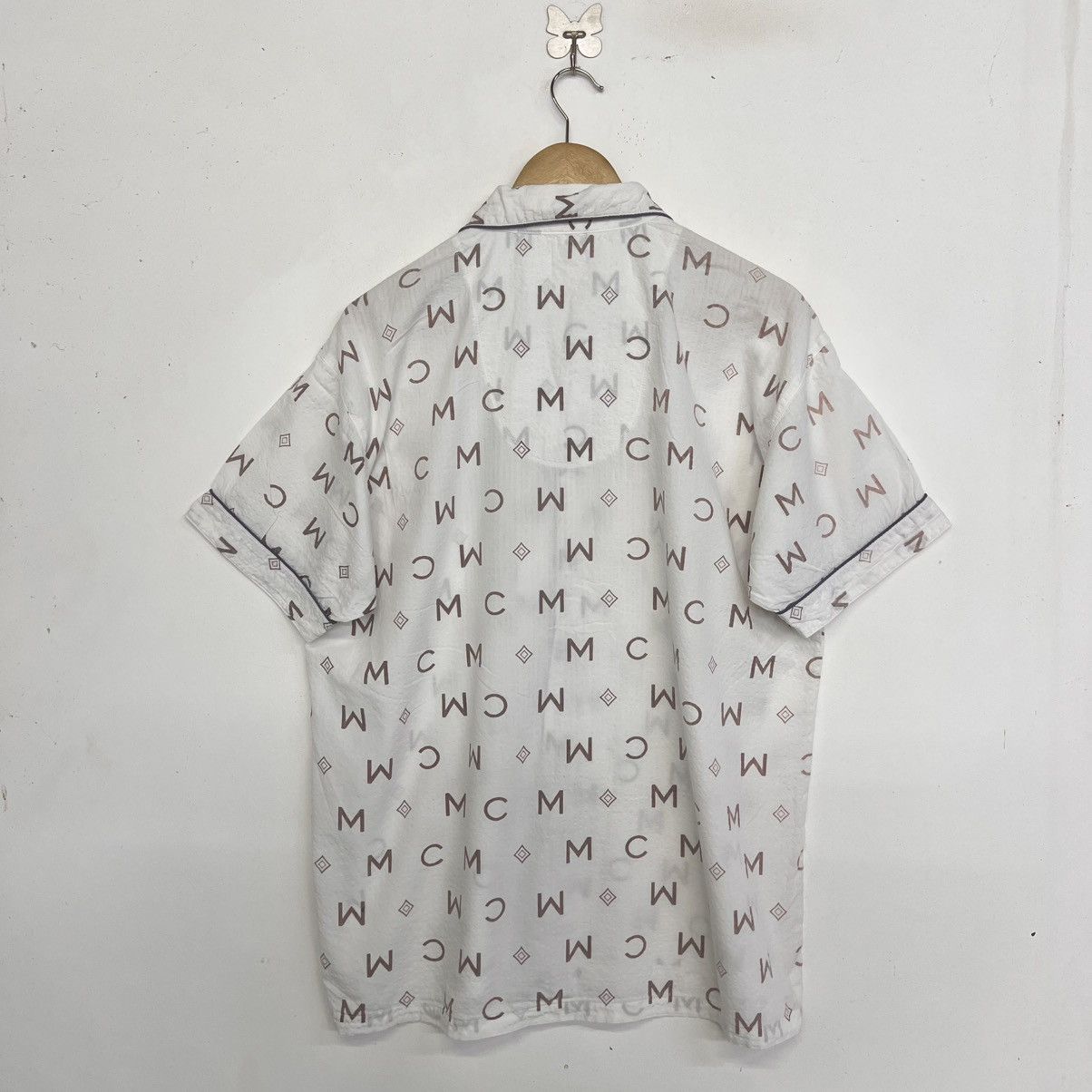 MCM MCM LEGERE Monogram Fullprint Open Collar Button Shirt Size US M / EU 48-50 / 2 - 9 Thumbnail