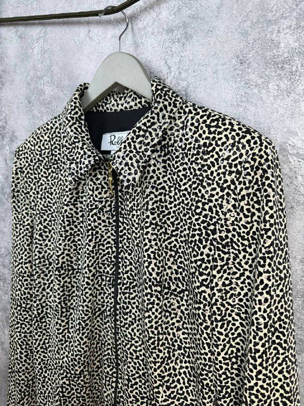Joseph Ribkoff Joseph Ribkoff Leopard Sequin Full Zip Jacket Ribkoff Trends Size L / US 10 / IT 46 - 5 Thumbnail