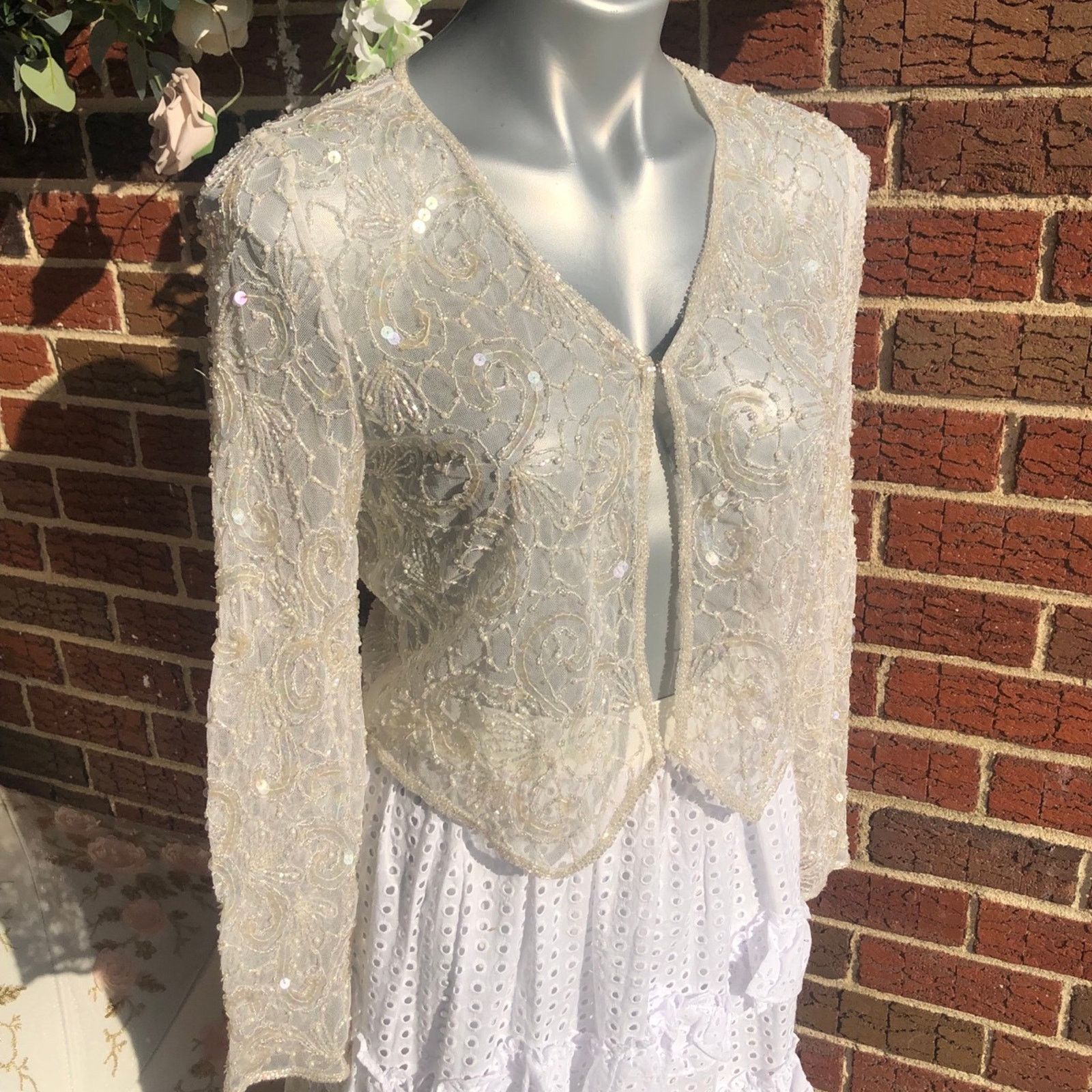 Other Beaded embroidered cardigan jacket Size M / US 6-8 / IT 42-44 - 6 Thumbnail