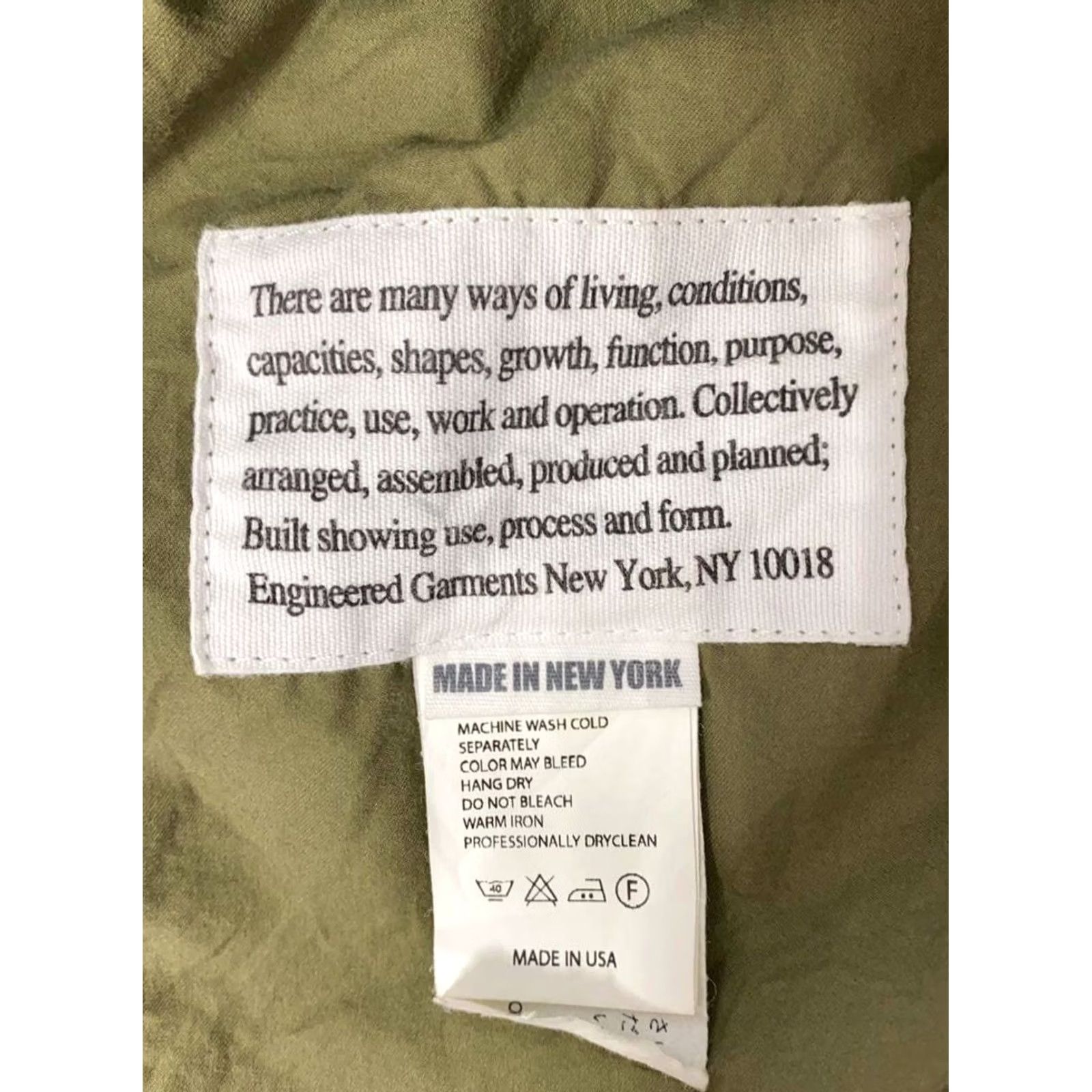 Engineered Garments Engineered Garments Jacket Men's Size S Khaki Cotton Solid Casual Military USED Size US S / EU 44-46 / 1 - 4 Thumbnail