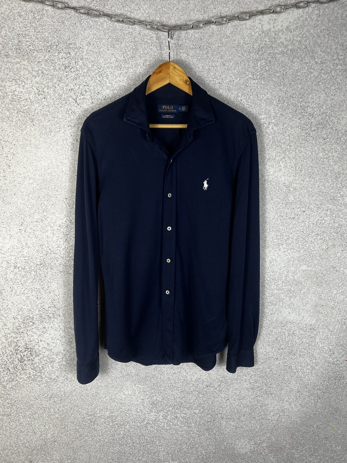 Polo Ralph Lauren Polo Ralph Lauren SLIM FIT KNIT DRESS SHIRT Size US M / EU 48-50 / 2 - 1 Thumbnail