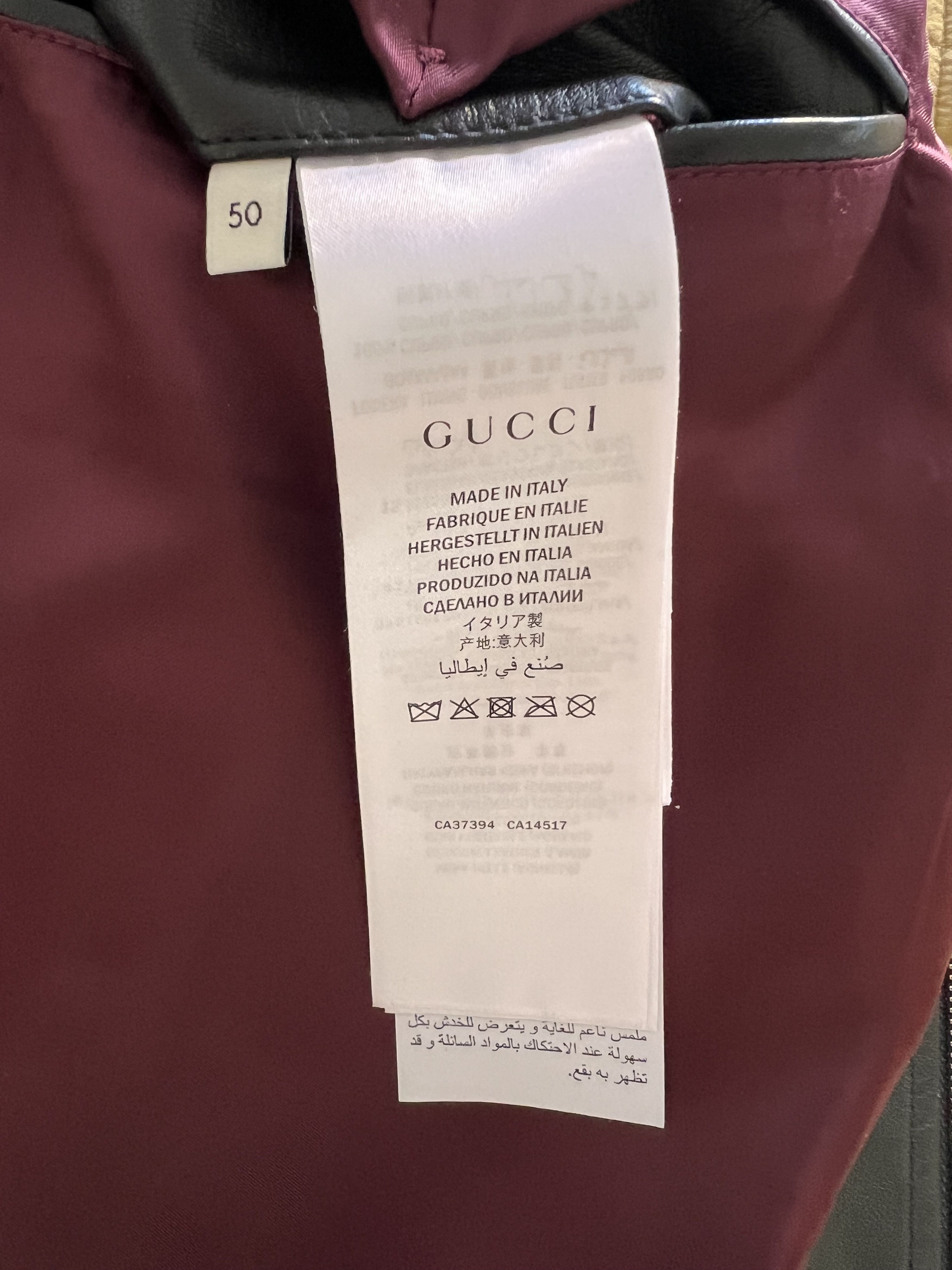 Gucci Gucci leather bomber jacketed Size US M / EU 48-50 / 2 - 2 Thumbnail