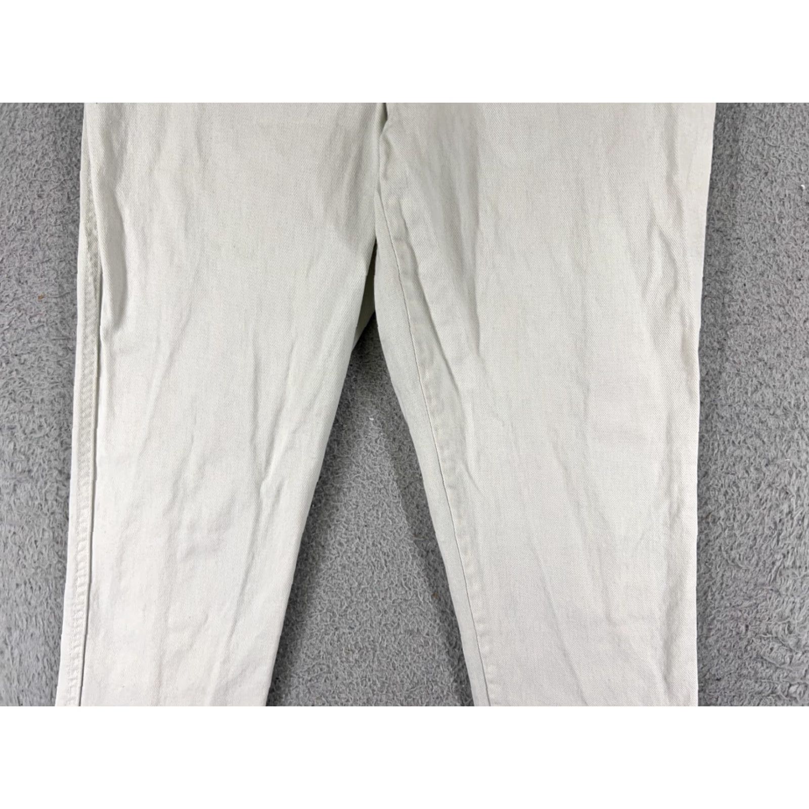 Vintage VINTAGE A Time For Us Jeans Womens 7 White Denim 24x26 Distressed 5-Pocket USA Cotton Regular High Rise Mens Womens Boys Girls Size 28" / US 6 / IT 42 - 3 Thumbnail