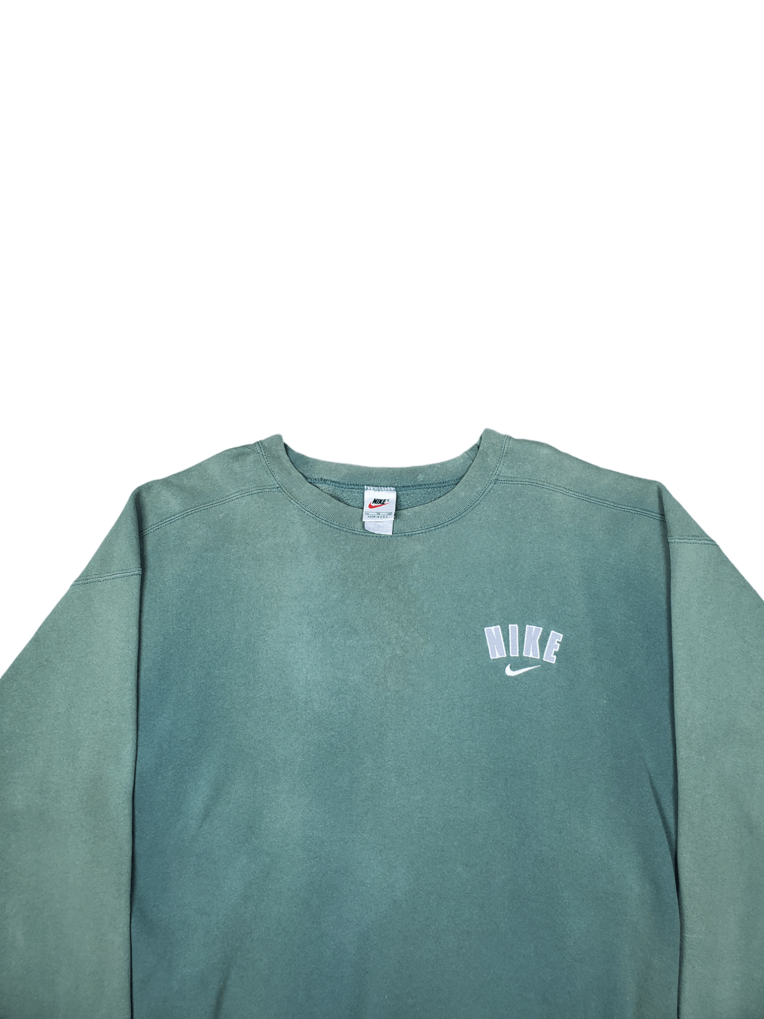 Nike × Vintage 🔥RARE🔥 Vintage 90s Nike Spellout Sunfade Size US XL / EU 56 / 4 - 3 Thumbnail