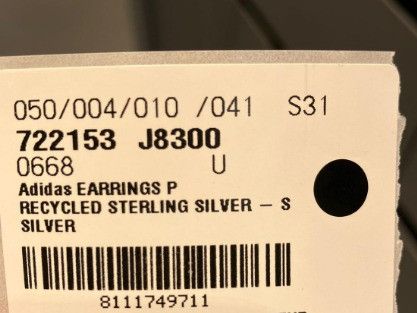 Adidas × Balenciaga o1srvl11e0424 Size: OS Balenciaga / Adidas Earrings Silver Size ONE SIZE - 3 Thumbnail