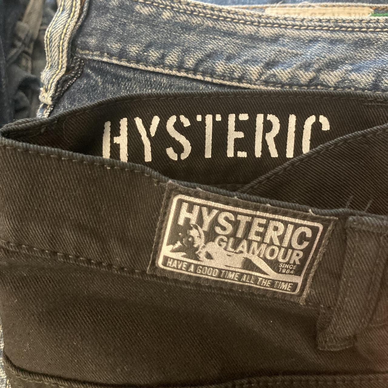Hysteric Glamour Hysteric Glamour black denim jeans with silver studs Size 23" - 2 Thumbnail