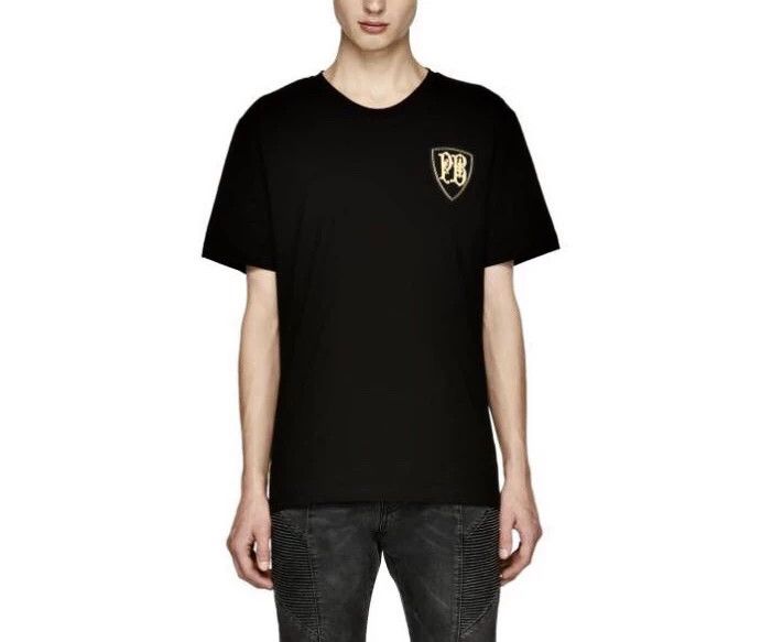 Pierre Balmain Pierre Balmain Black Crest Logo T-Shirt Size US L / EU 52-54 / 3 - 1 Thumbnail