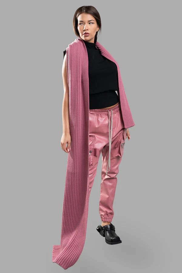 Rick Owens o1y0126 Cargo Denim Jogger in Pink Size 27" / US 4 / IT 40 - 3 Thumbnail