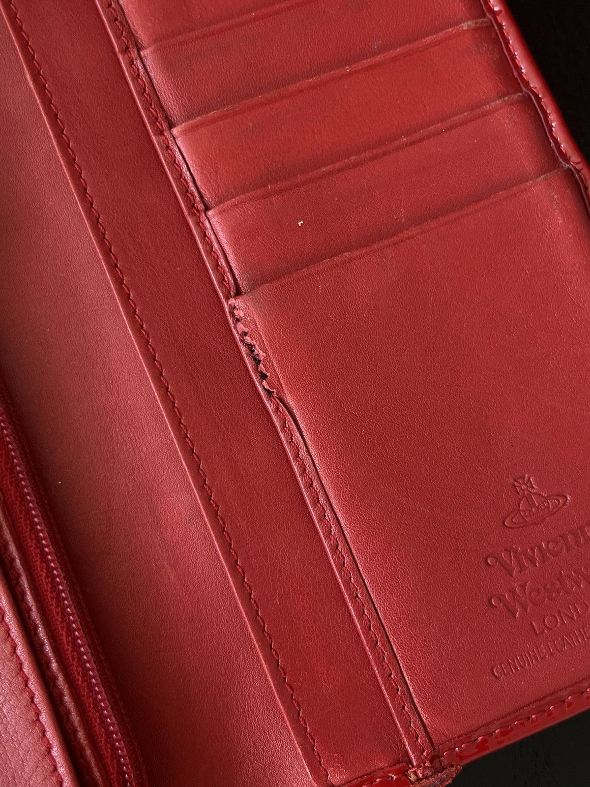 Vivienne Westwood Red Patent Leather Vivienne Westwood Wallet Clutch Bilford Size ONE SIZE - 5 Thumbnail