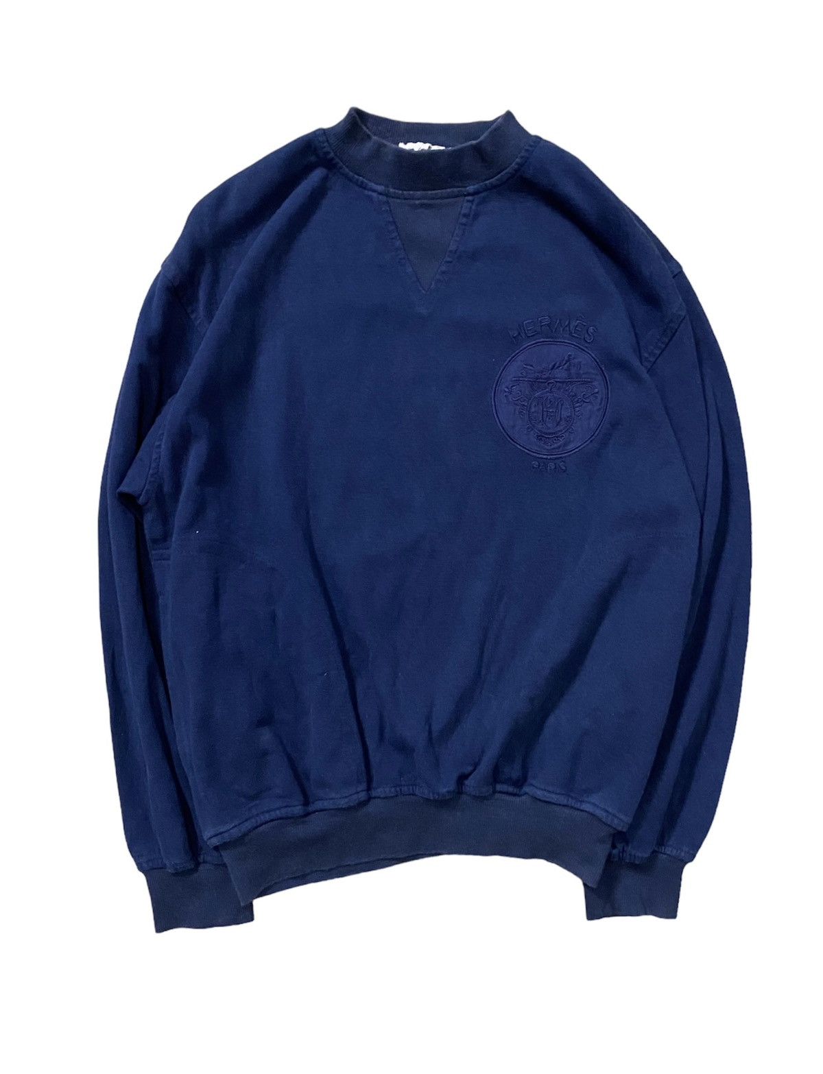 80s Hermes Embroidery logo sweatshirt