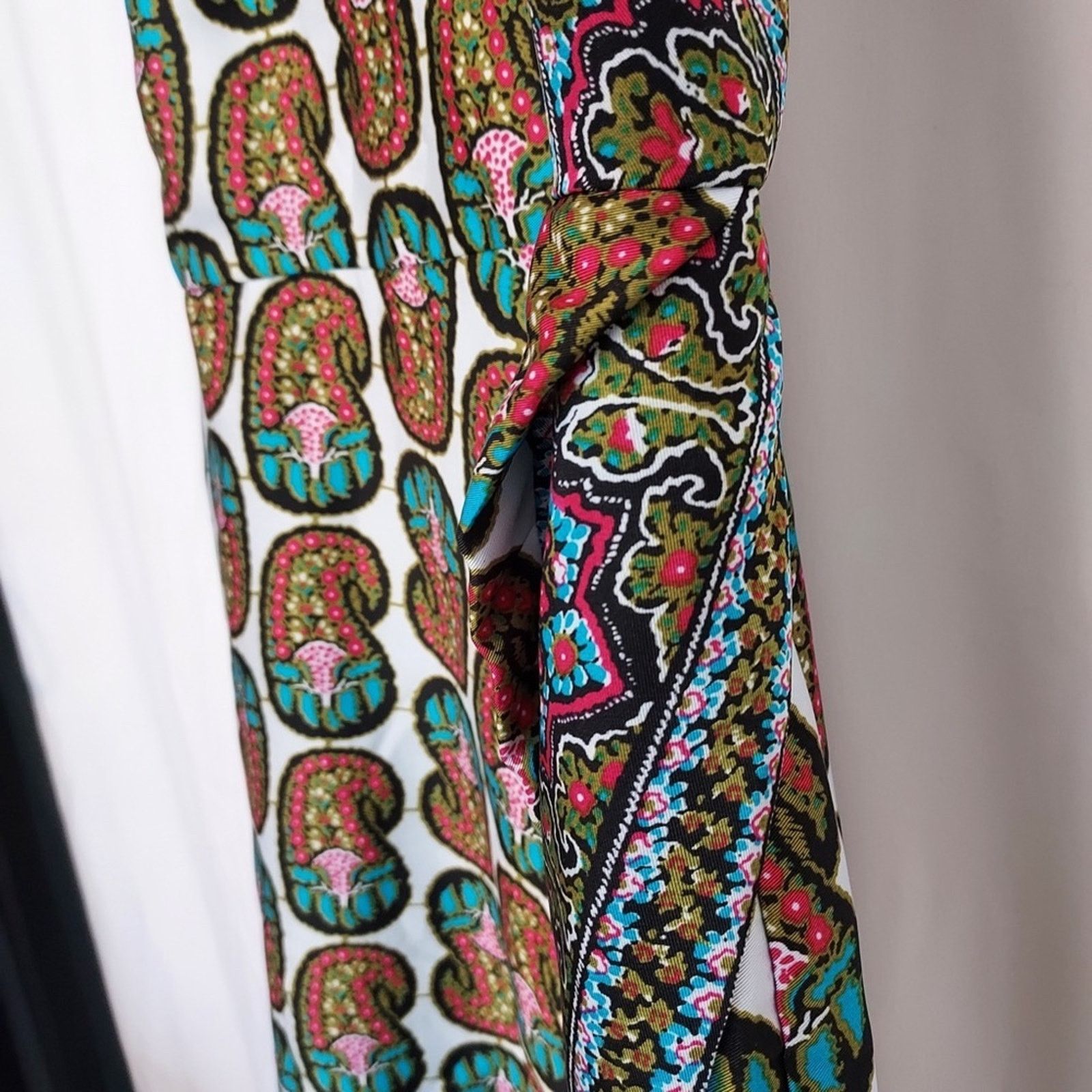 Other Rachel Roy Black White Red Blue Floral Paisley Shift Dress Size M / US 6-8 / IT 42-44 - 6 Thumbnail