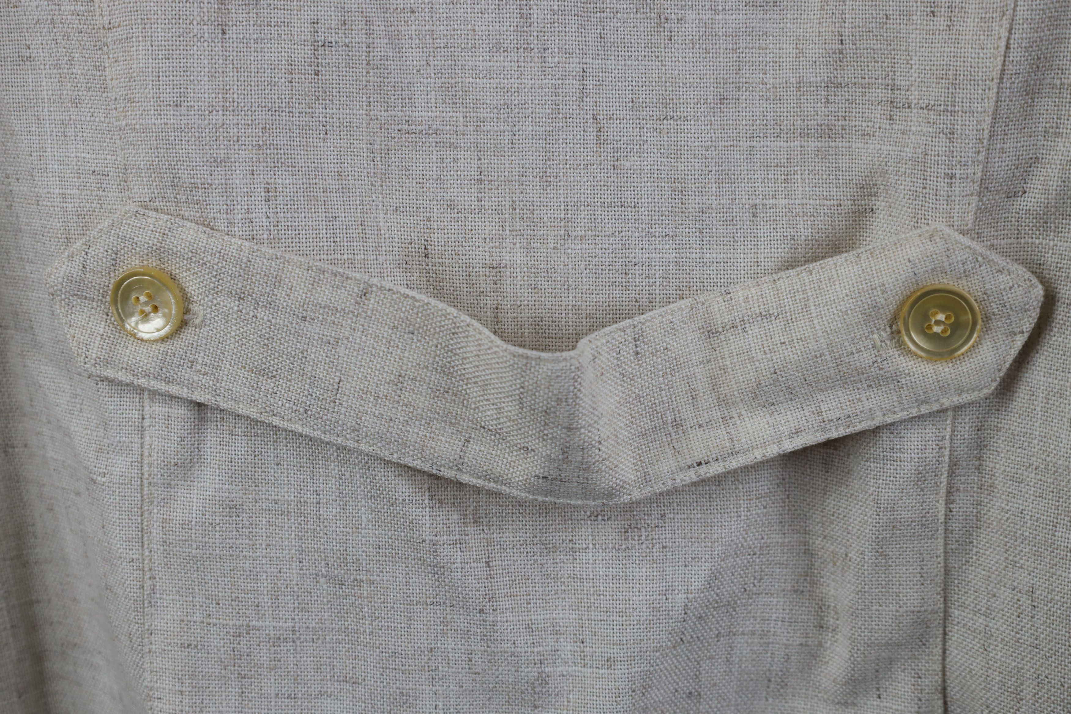 Vintage Vintage 60s Streetwear Flax Linen Blazer Jacket USA Size XXL / US 16-18 / IT 52-54 - 13 Thumbnail