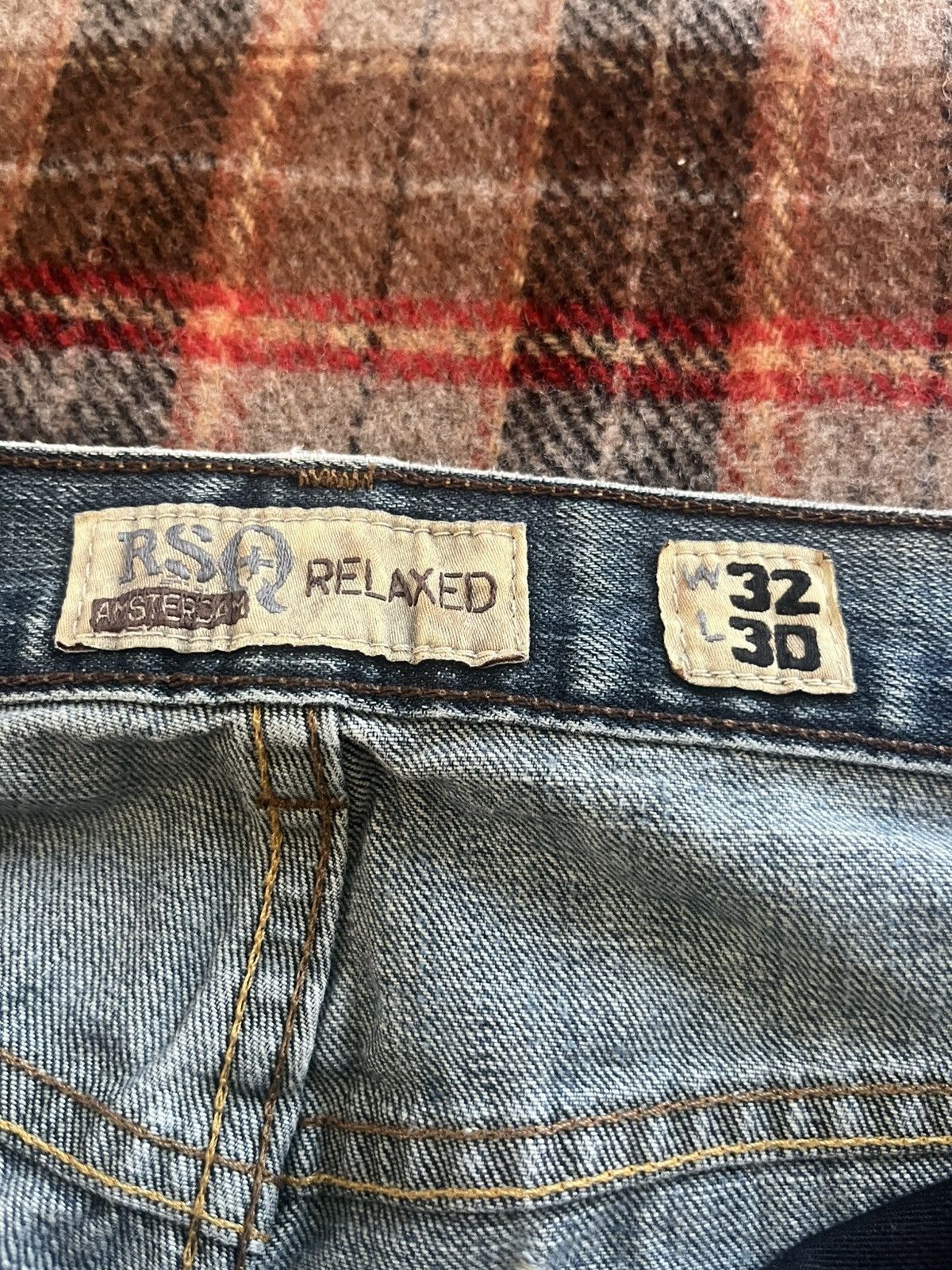 Rsq Vintage 2000’s Skater Grunge Destressed RSQ Y2K Denim Jeans Size US 32 / EU 48 - 9 Thumbnail
