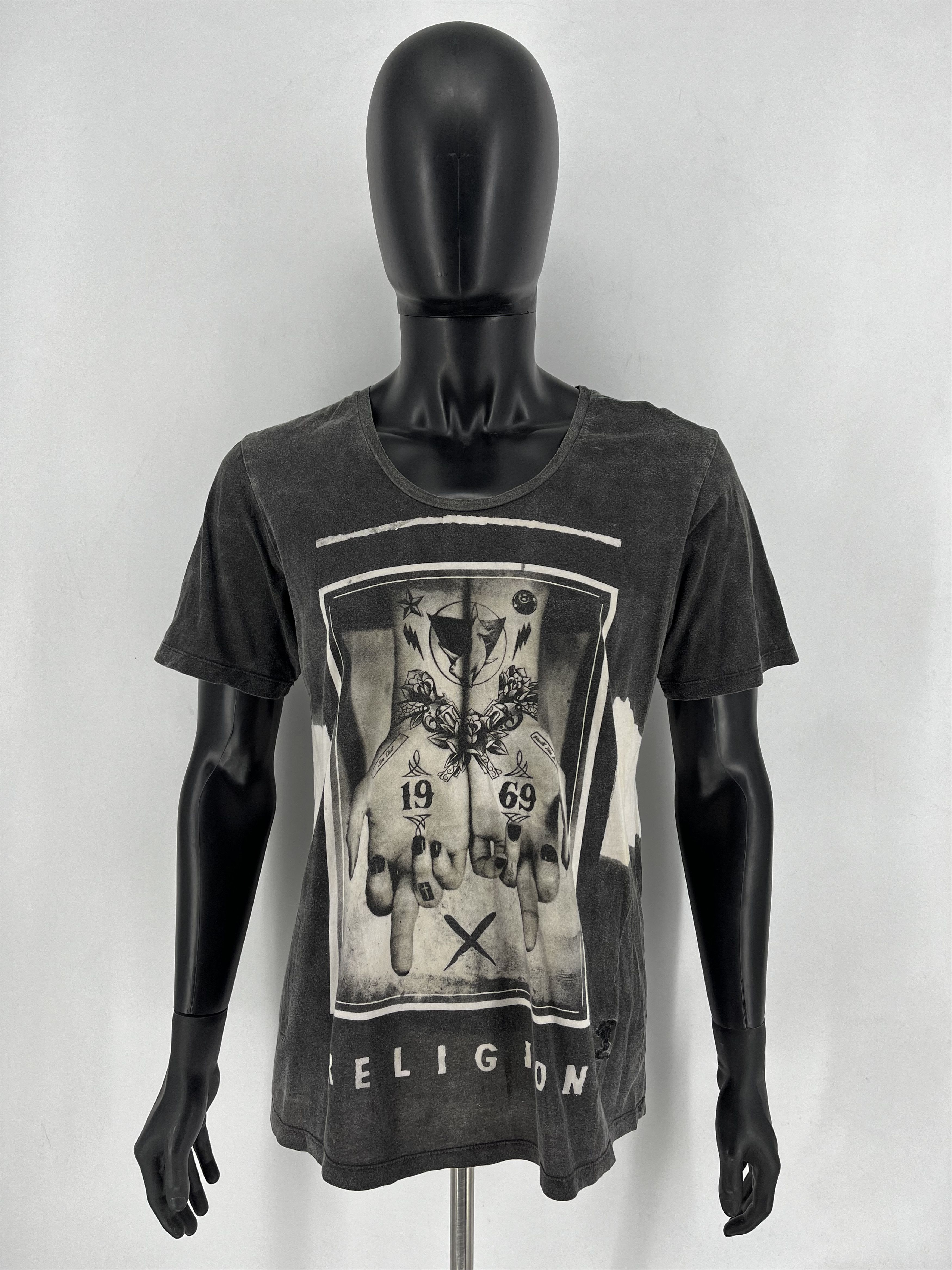 Vintage Vintage Y2K Religion 19 69 T-Shirts ART Size US M / EU 48-50 / 2 - 2 Thumbnail