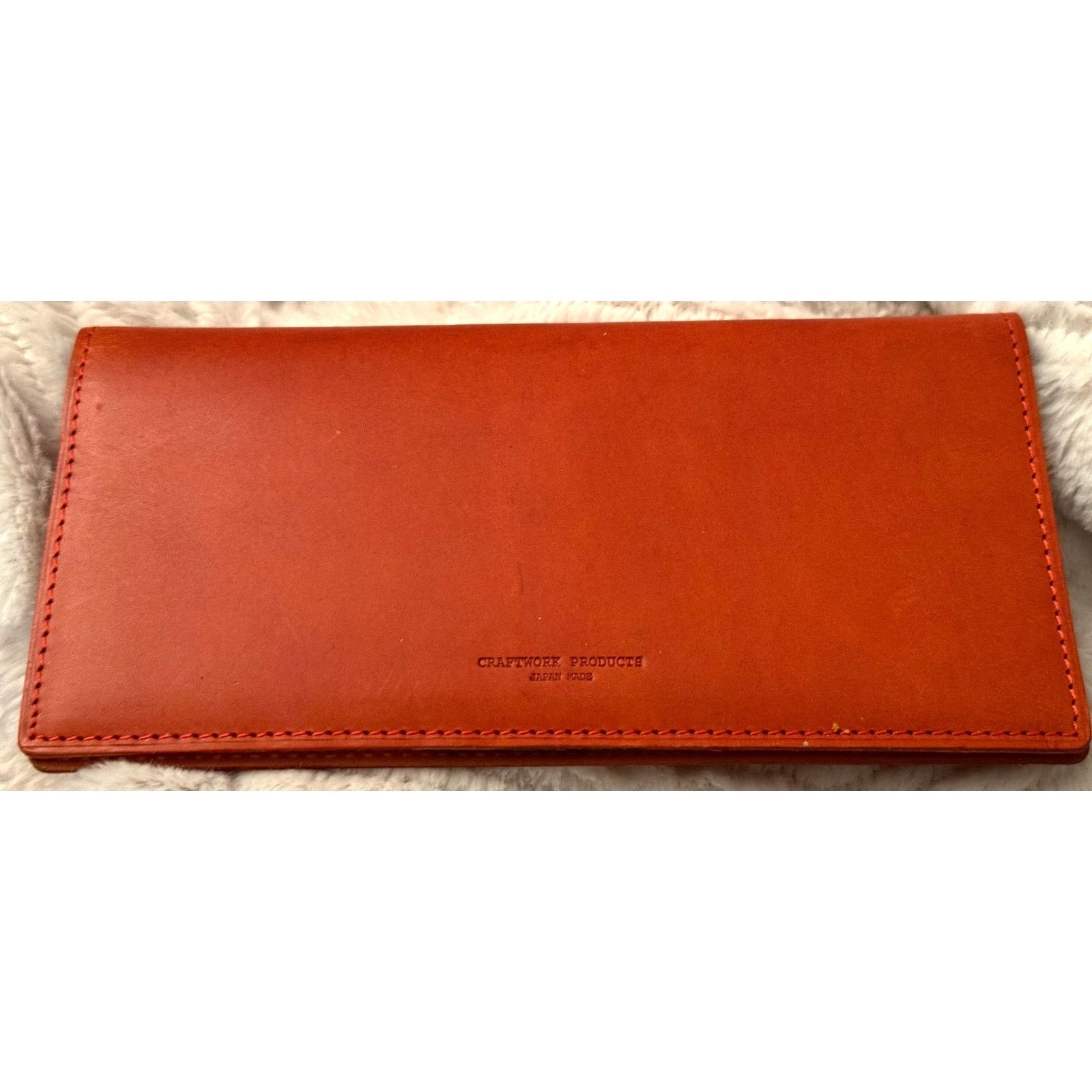 Craftwork Products Deep Orange Colorblock Motif Long Wallet