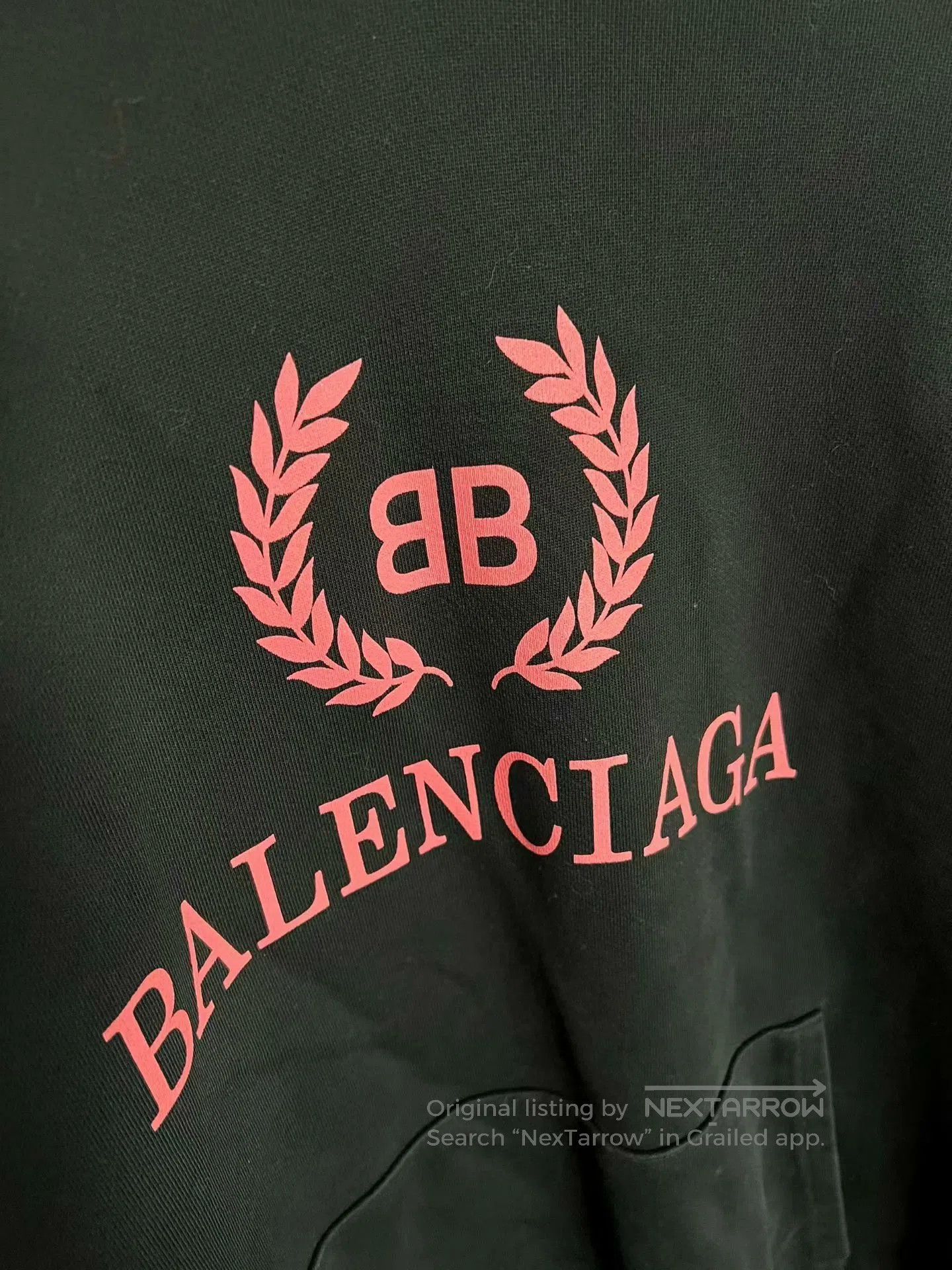 Balenciaga Balenciaga Black Pink Logo Hoodie Size L. Size US L / EU 52-54 / 3 - 2 Thumbnail