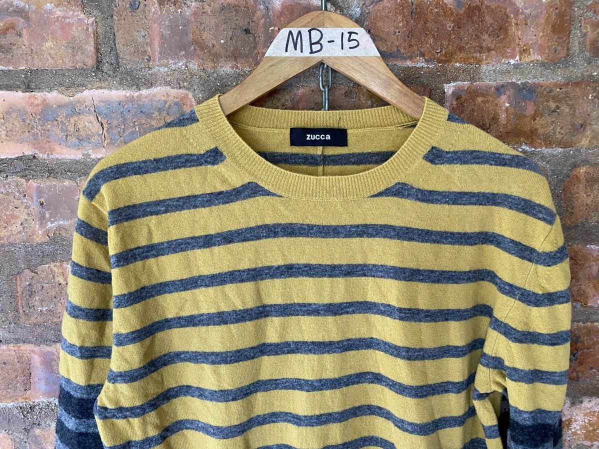 Zucca 2000s Stripe wool knit shirt Size M / US 6-8 / IT 42-44 - 3 Thumbnail