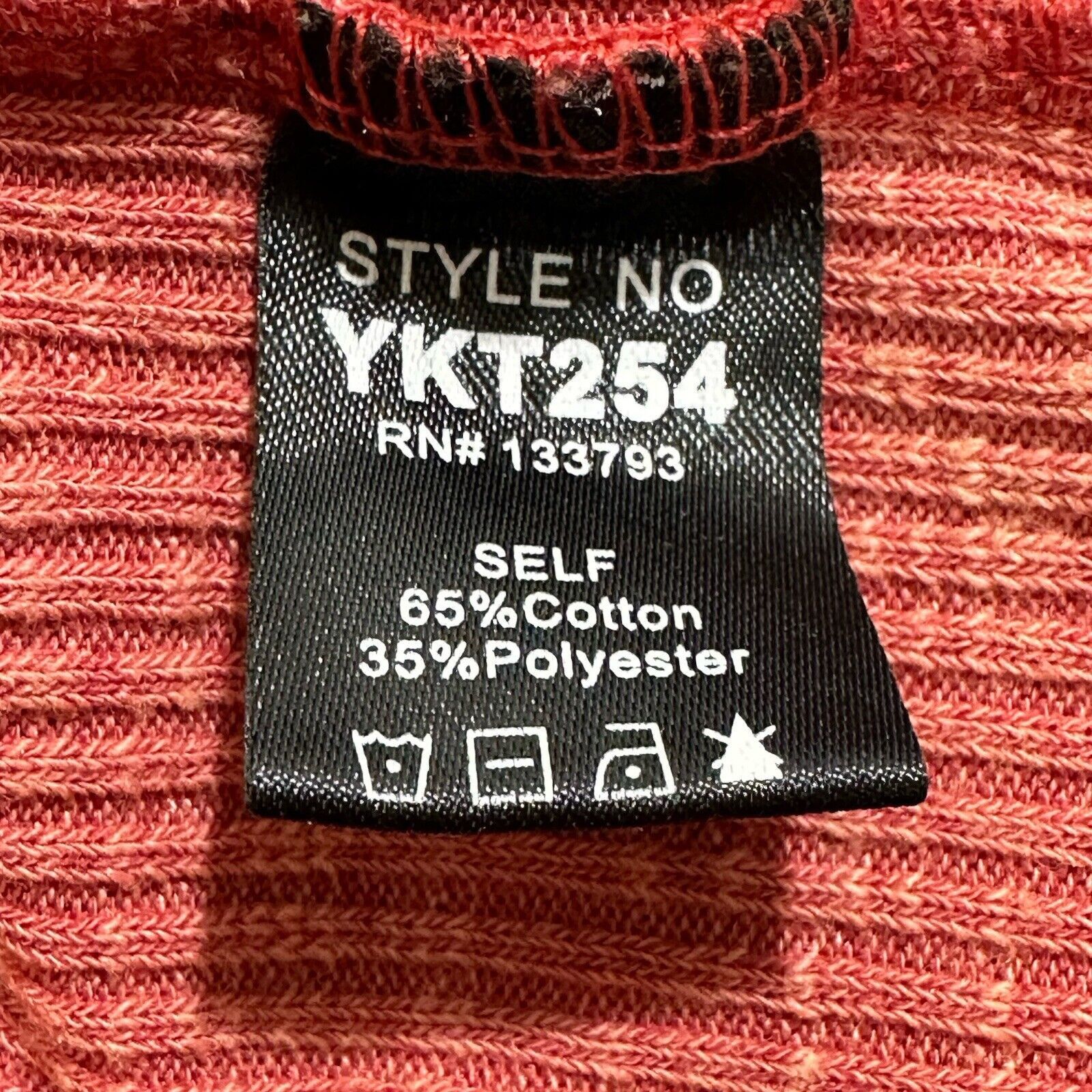 Other POL Medium Ribbed Tank Top Sleeveless Brass Buttons Pink Size M / US 6-8 / IT 42-44 - 4 Thumbnail