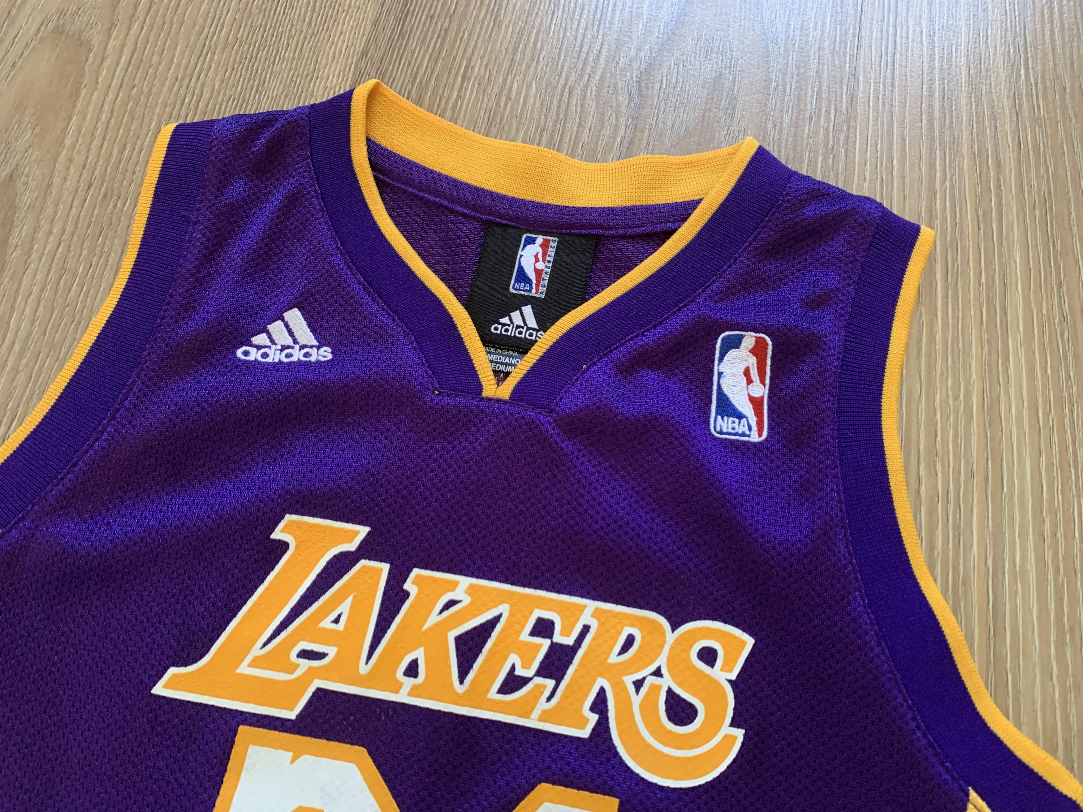 Adidas Vintage Adidas Los Angeles Lakers Kids Kobe Bryant 24 Jersey Size US XXS / EU 40 - 4 Thumbnail