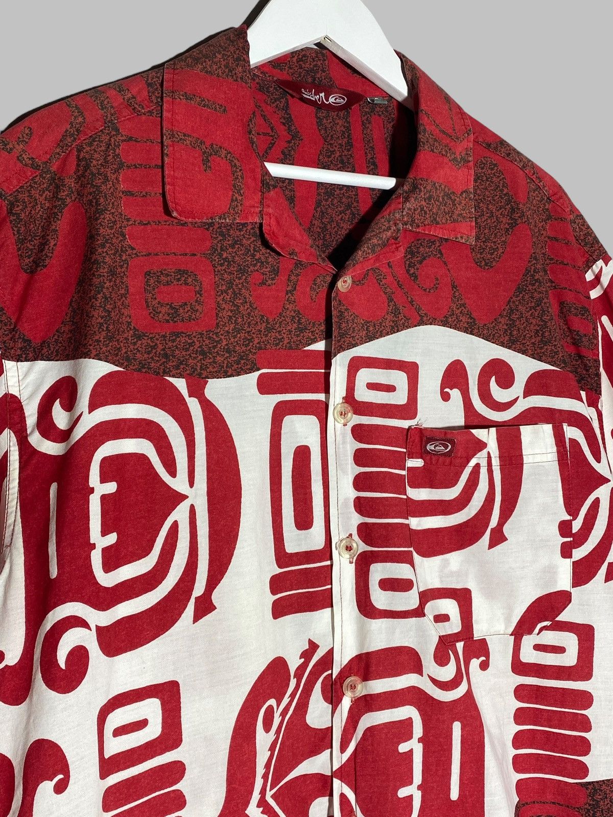 Quiksilver Vintage 90s Quiksilver Hawaiian Shirt Y2k All Over Print Size US L / EU 52-54 / 3 - 3 Thumbnail