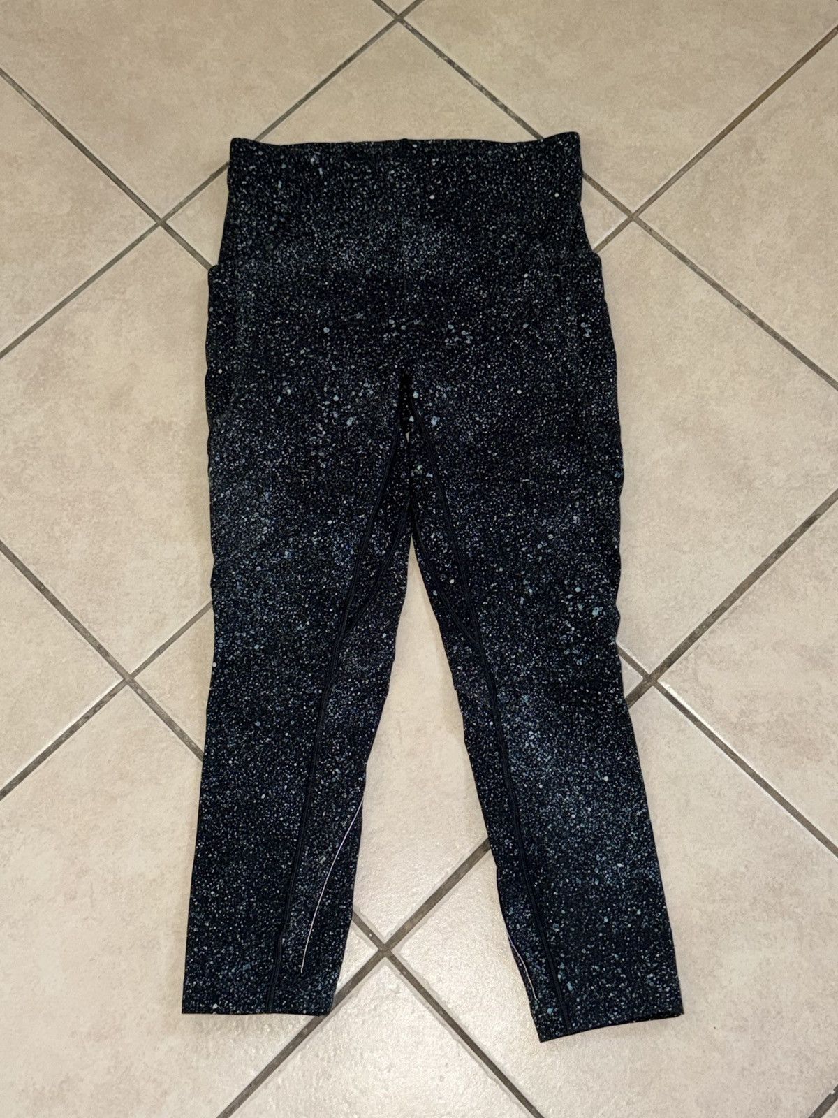 Lululemon LULULEMON LEAD THE PACK CROP 22” POCKETS BLACK BLUE SIZE 6 Size 28" / US 6 / IT 42 - 7 Thumbnail